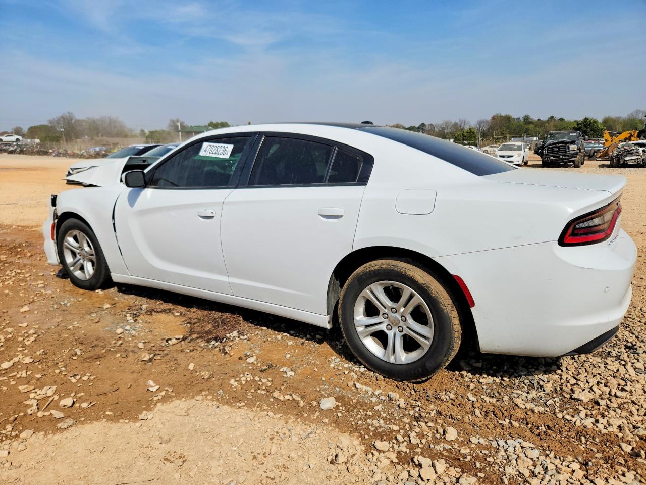 2019 Dodge Charger Sxt White vin: 2C3CDXBG9KH720260
