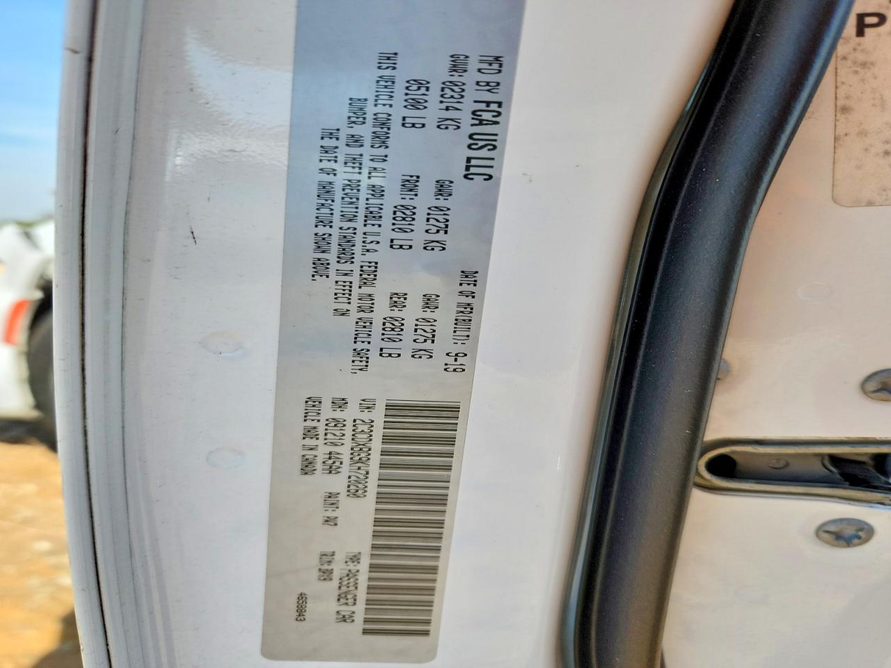 2019 Dodge Charger Sxt White vin: 2C3CDXBG9KH720260