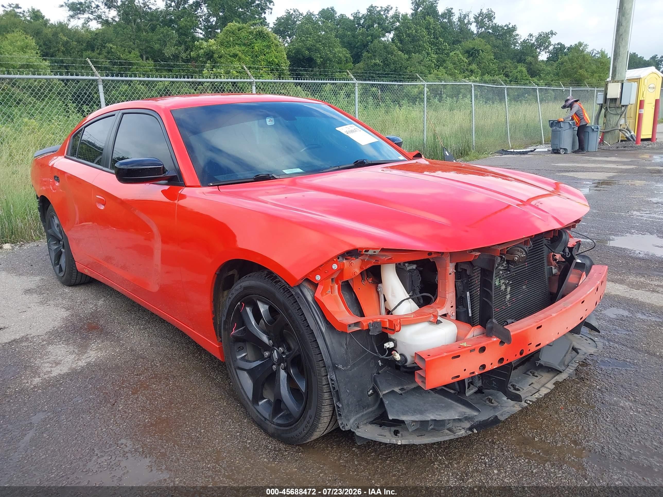 2020 Dodge Charger Sxt Rwd Orange vin: 2C3CDXBG9LH245422