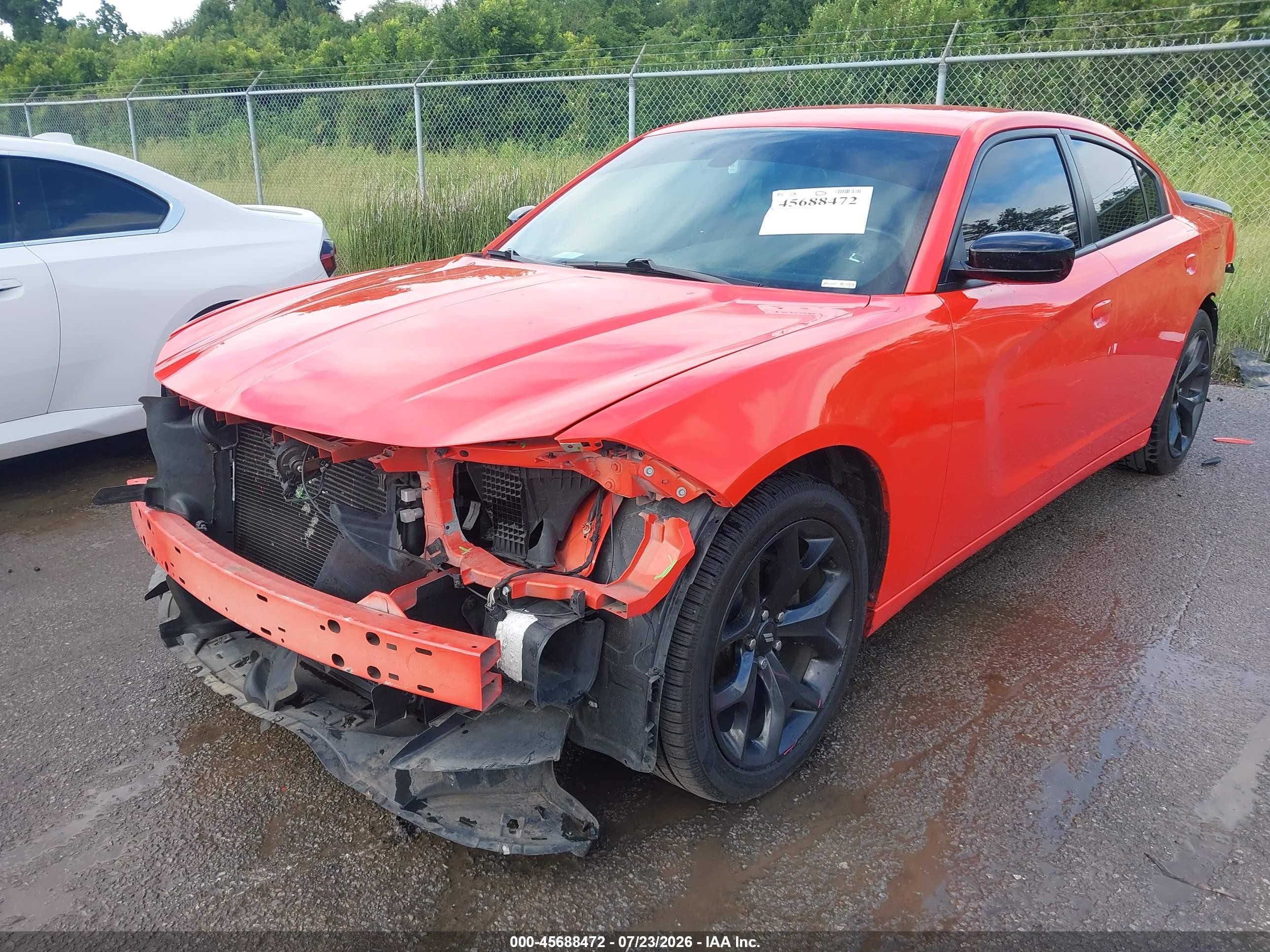 2020 Dodge Charger Sxt Rwd Orange vin: 2C3CDXBG9LH245422