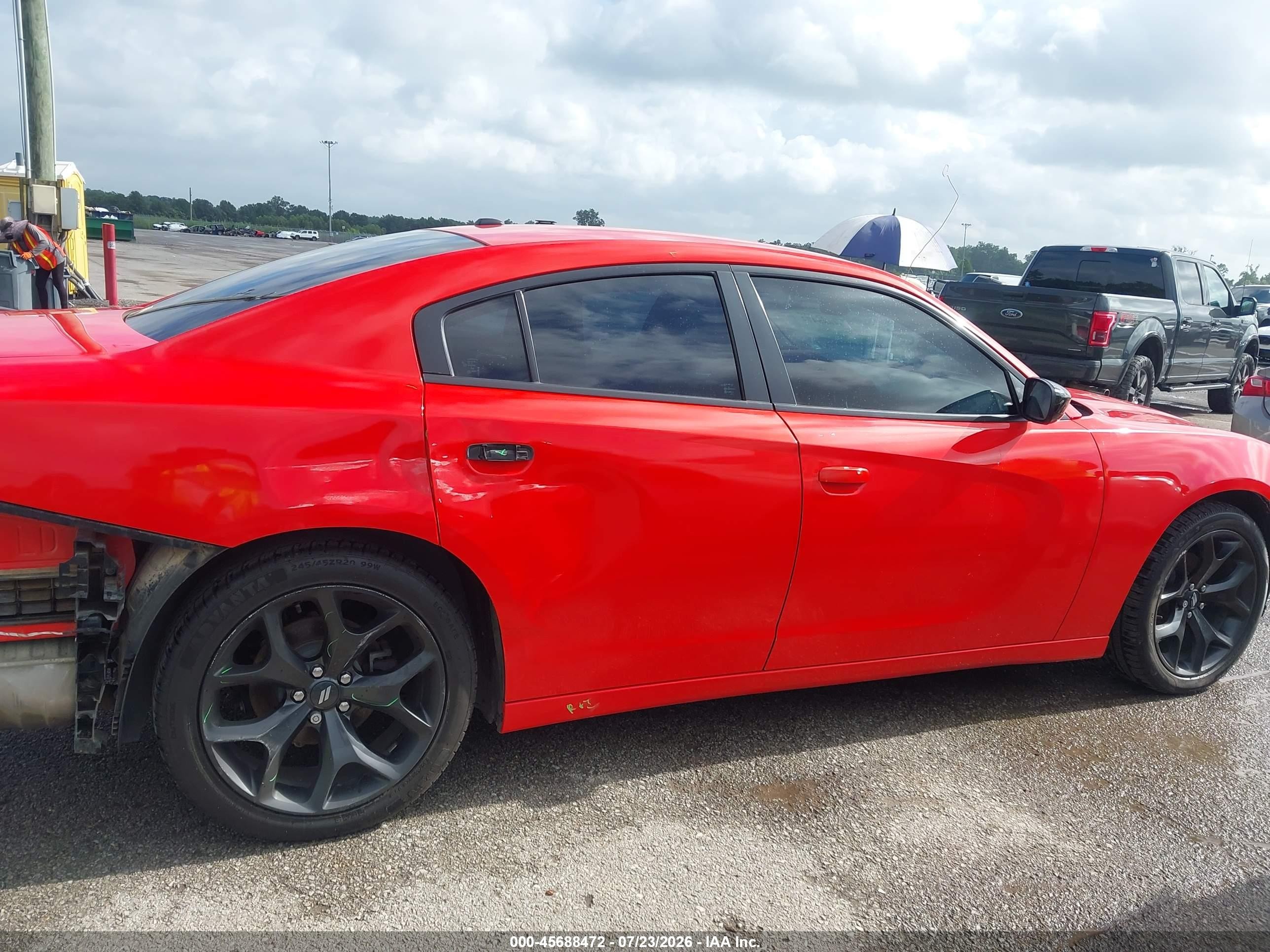 2020 Dodge Charger Sxt Rwd Orange vin: 2C3CDXBG9LH245422