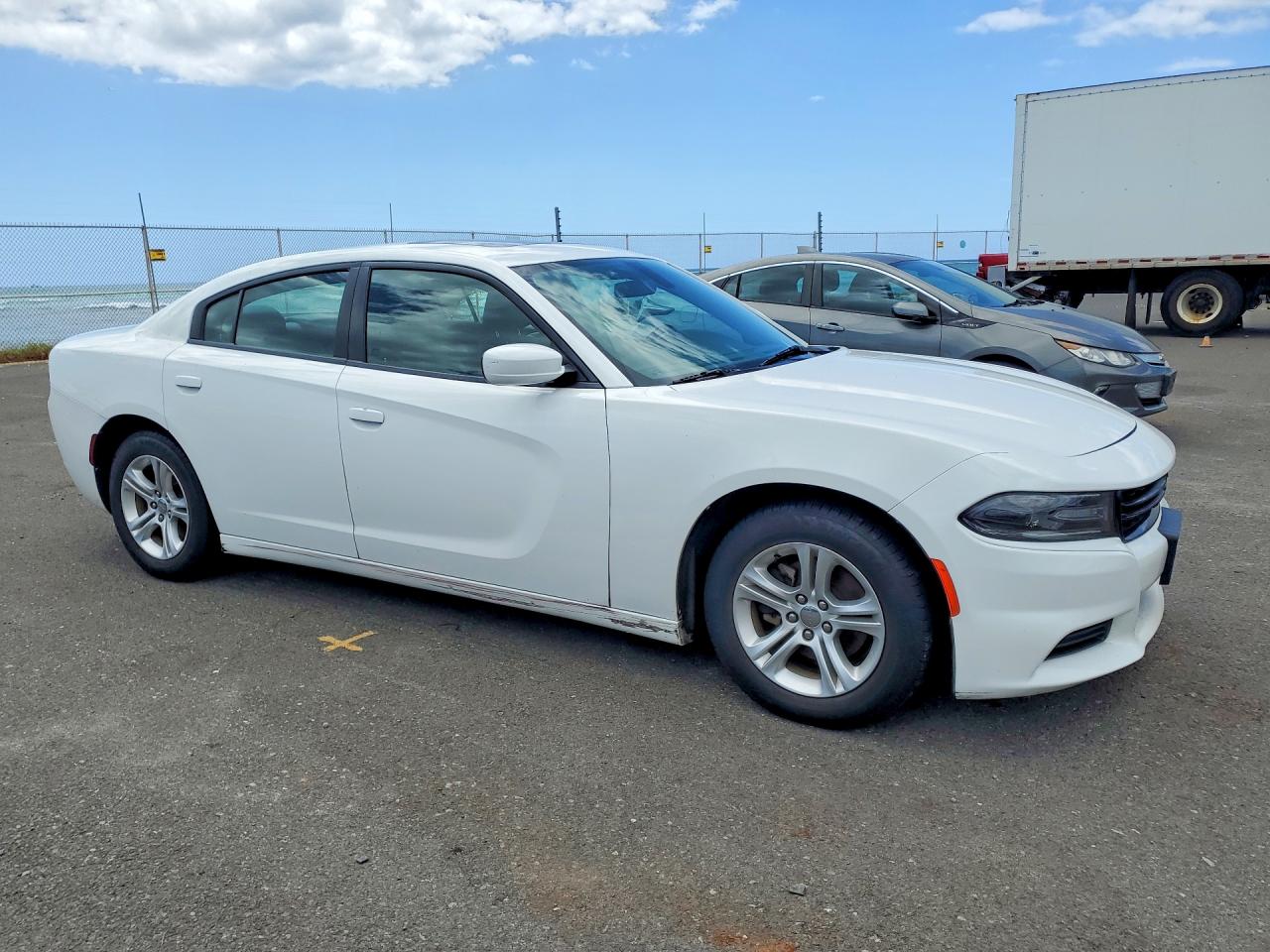 2021 Dodge Charger Sxt White vin: 2C3CDXBG9MH522202