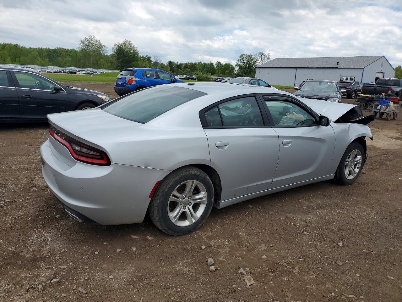 2021 Dodge Charger Sxt Silver vin: 2C3CDXBG9MH624406