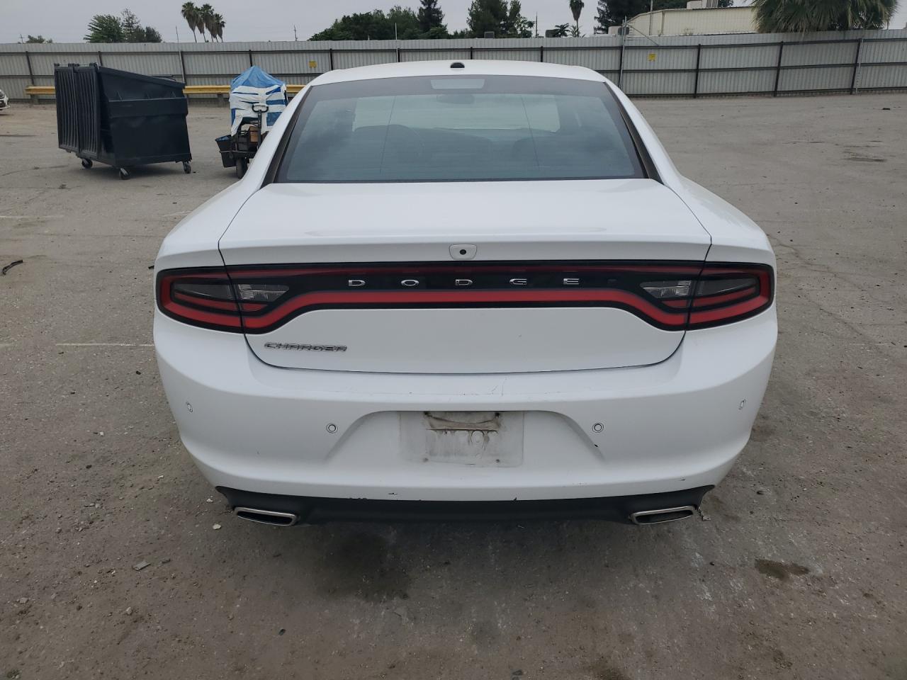 2022 Dodge Charger Sxt White vin: 2C3CDXBG9NH160986