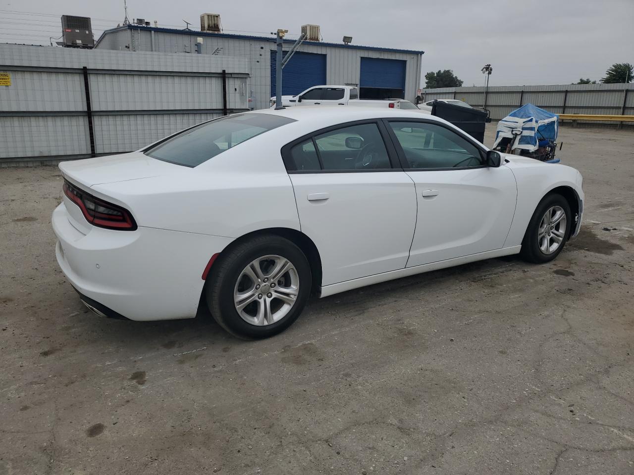 2022 Dodge Charger Sxt White vin: 2C3CDXBG9NH160986