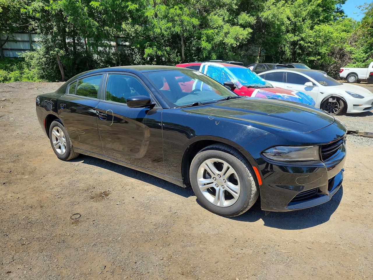 2022 Dodge Charger Sxt Black vin: 2C3CDXBG9NH224153