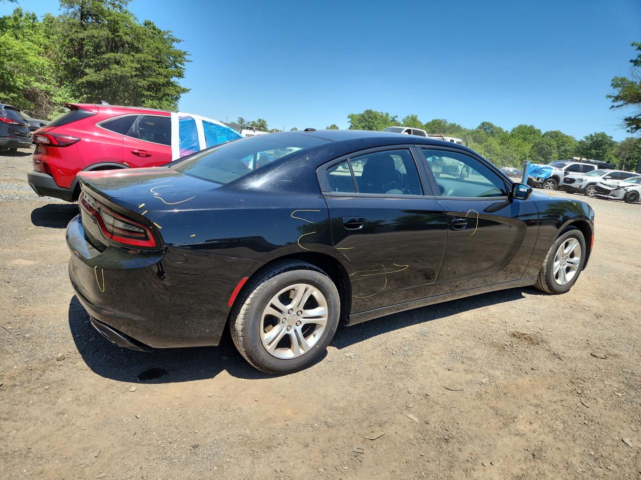 2022 Dodge Charger Sxt Black vin: 2C3CDXBG9NH224153 Damage: Deck Lid, Multiple Scratches Heavy, 3