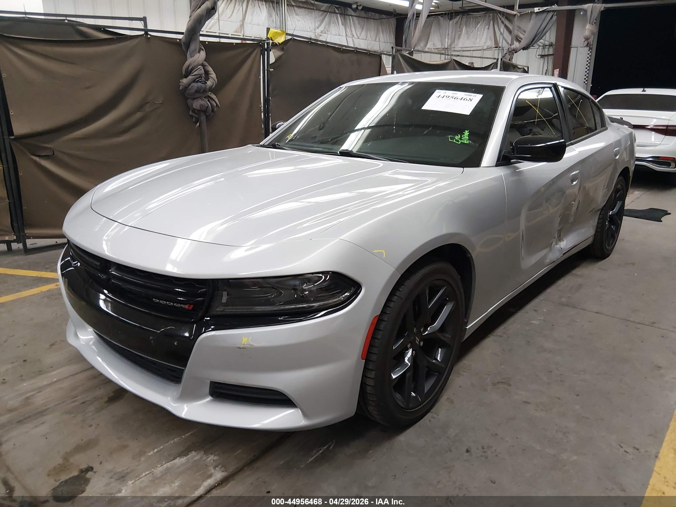 2023 Dodge Charger Sxt Silver vin: 2C3CDXBG9PH556810