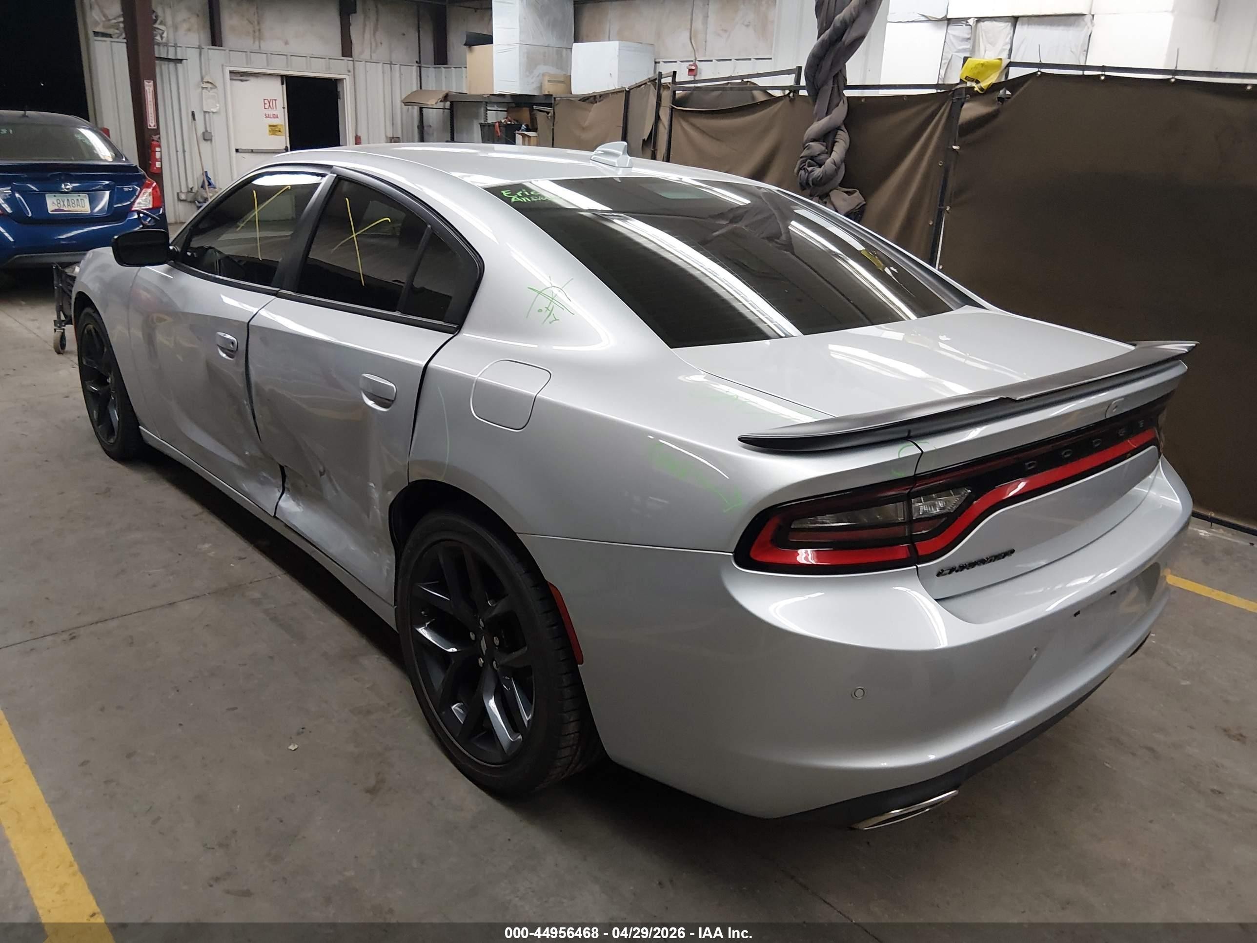 2023 Dodge Charger Sxt Silver vin: 2C3CDXBG9PH556810