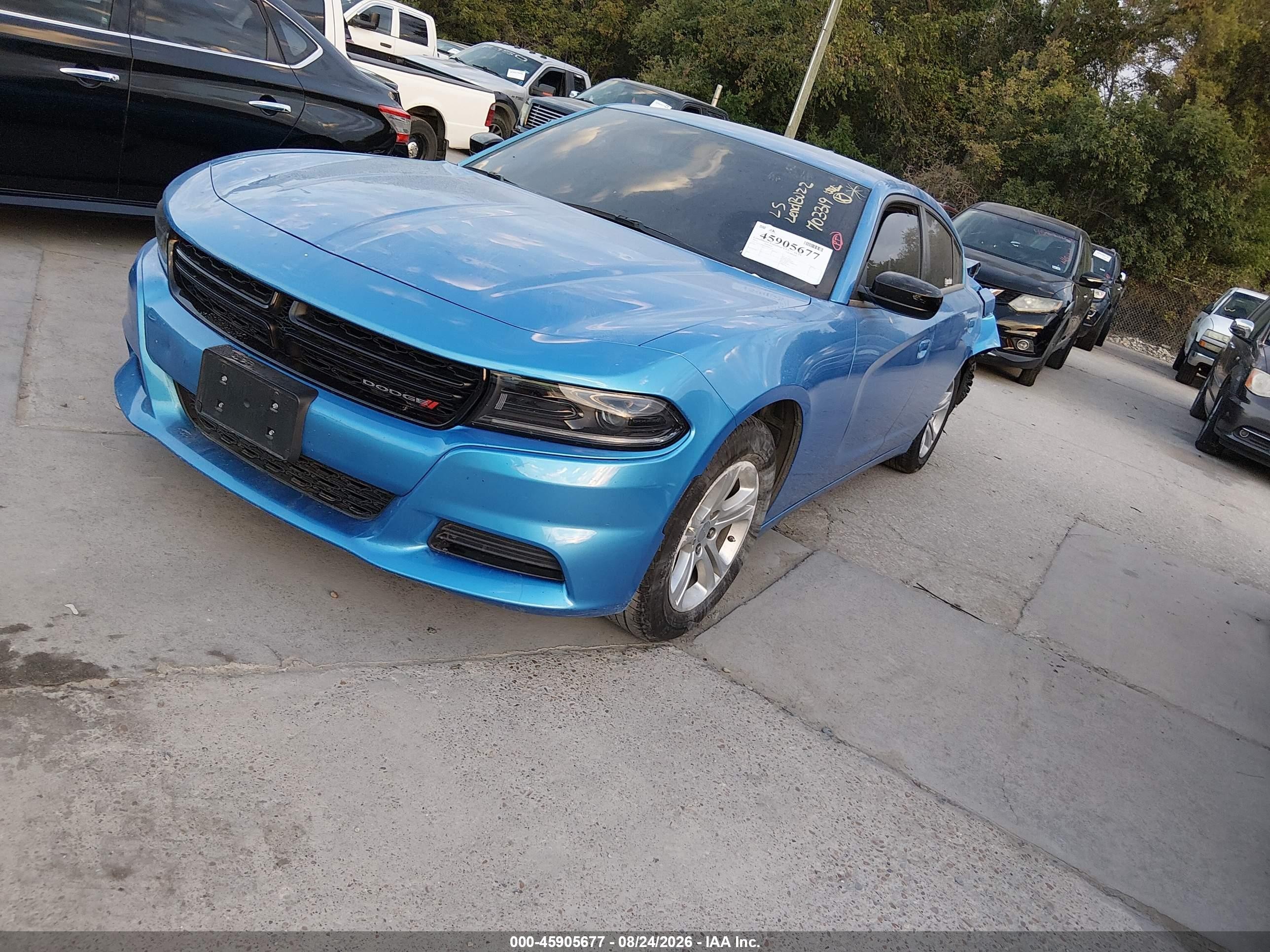 2023 Dodge Charger Sxt Blue vin: 2C3CDXBG9PH703319