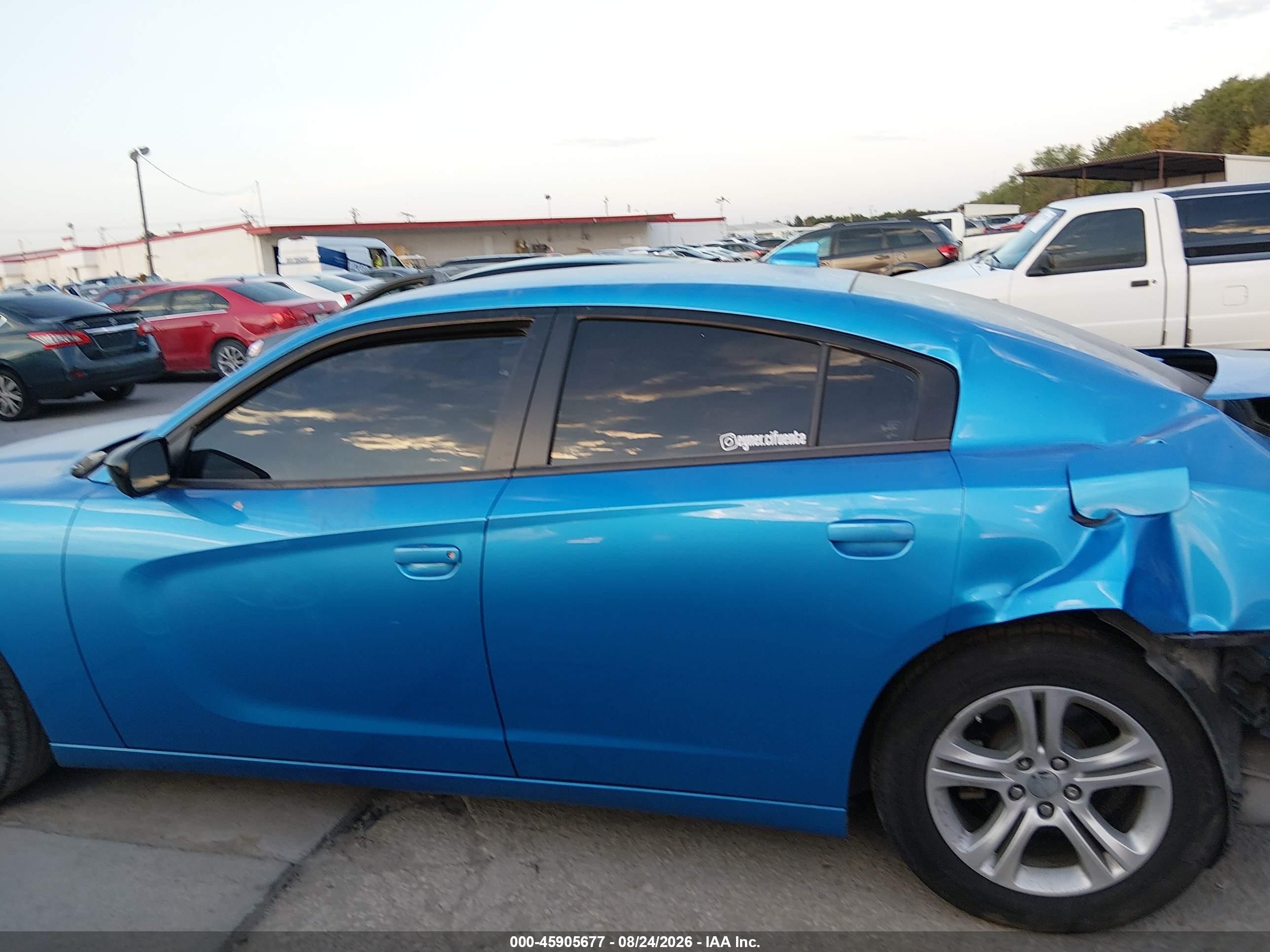 2023 Dodge Charger Sxt Blue vin: 2C3CDXBG9PH703319
