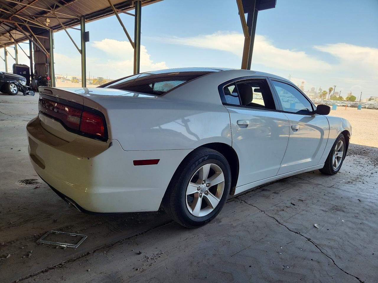 2012 Dodge Charger Se White vin: 2C3CDXBGXCH123605