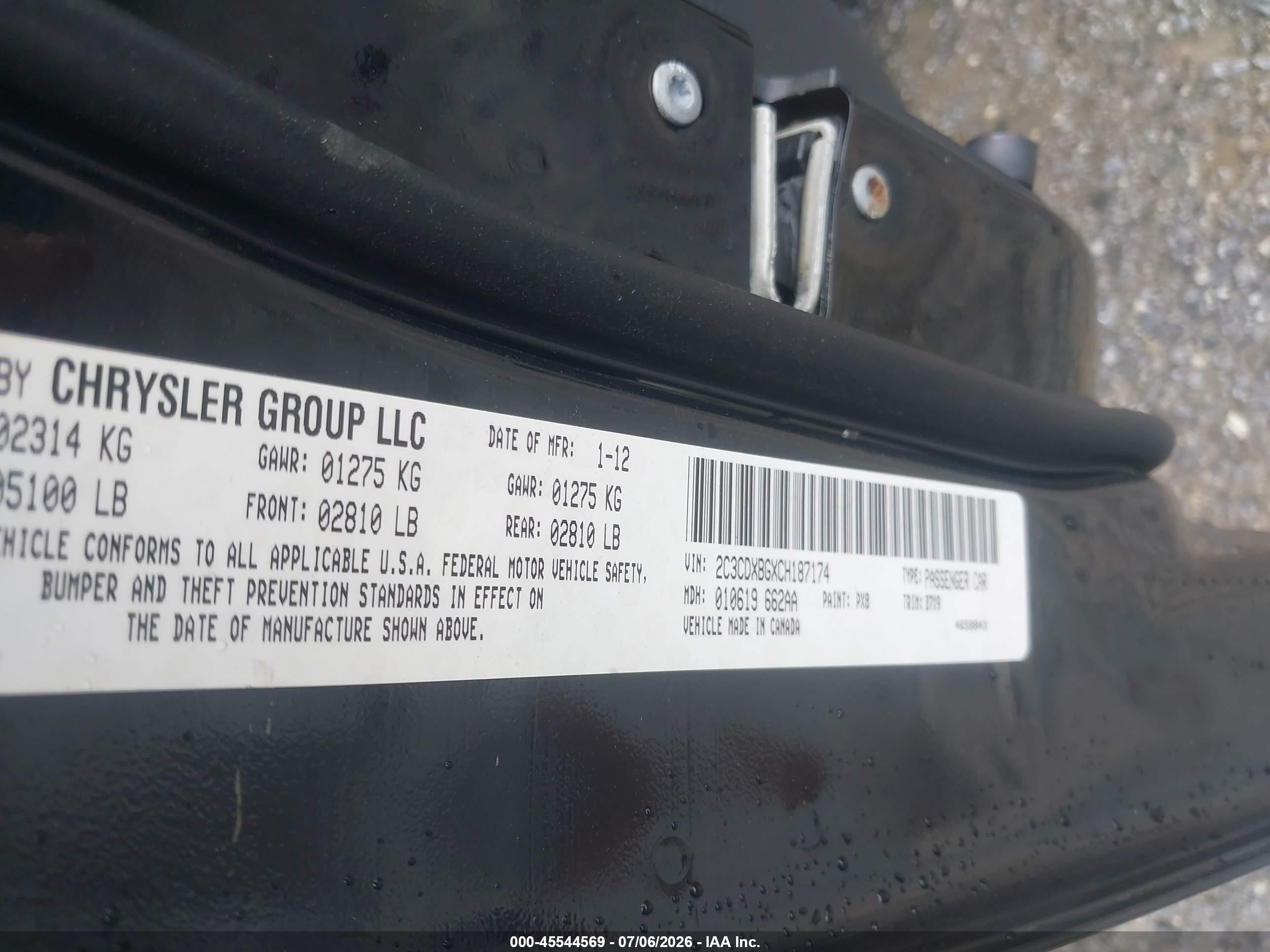 2012 Dodge Charger Se Black vin: 2C3CDXBGXCH187174