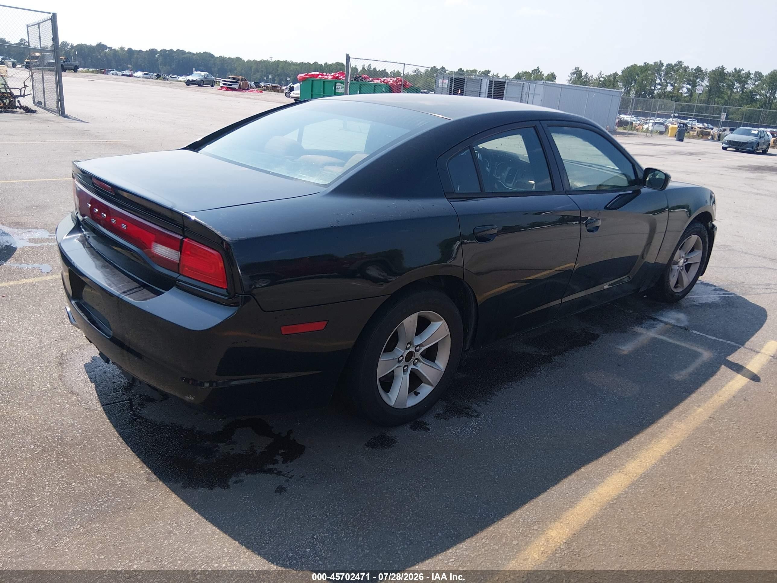 2012 Dodge Charger Se Black vin: 2C3CDXBGXCH187353