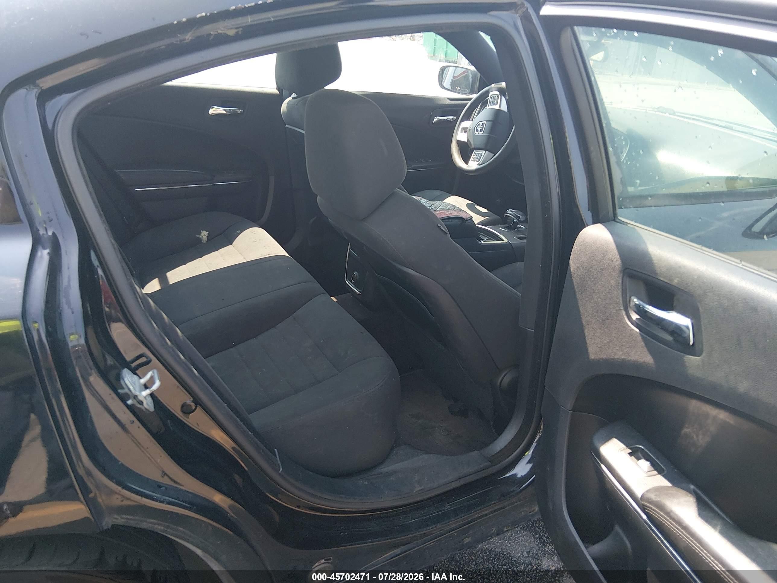 2012 Dodge Charger Se Black vin: 2C3CDXBGXCH187353