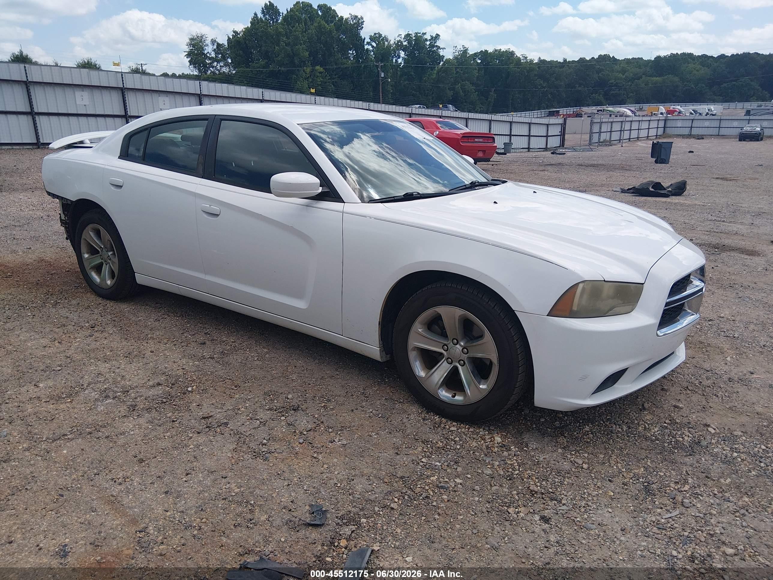 2012 Dodge Charger Se White vin: 2C3CDXBGXCH213594