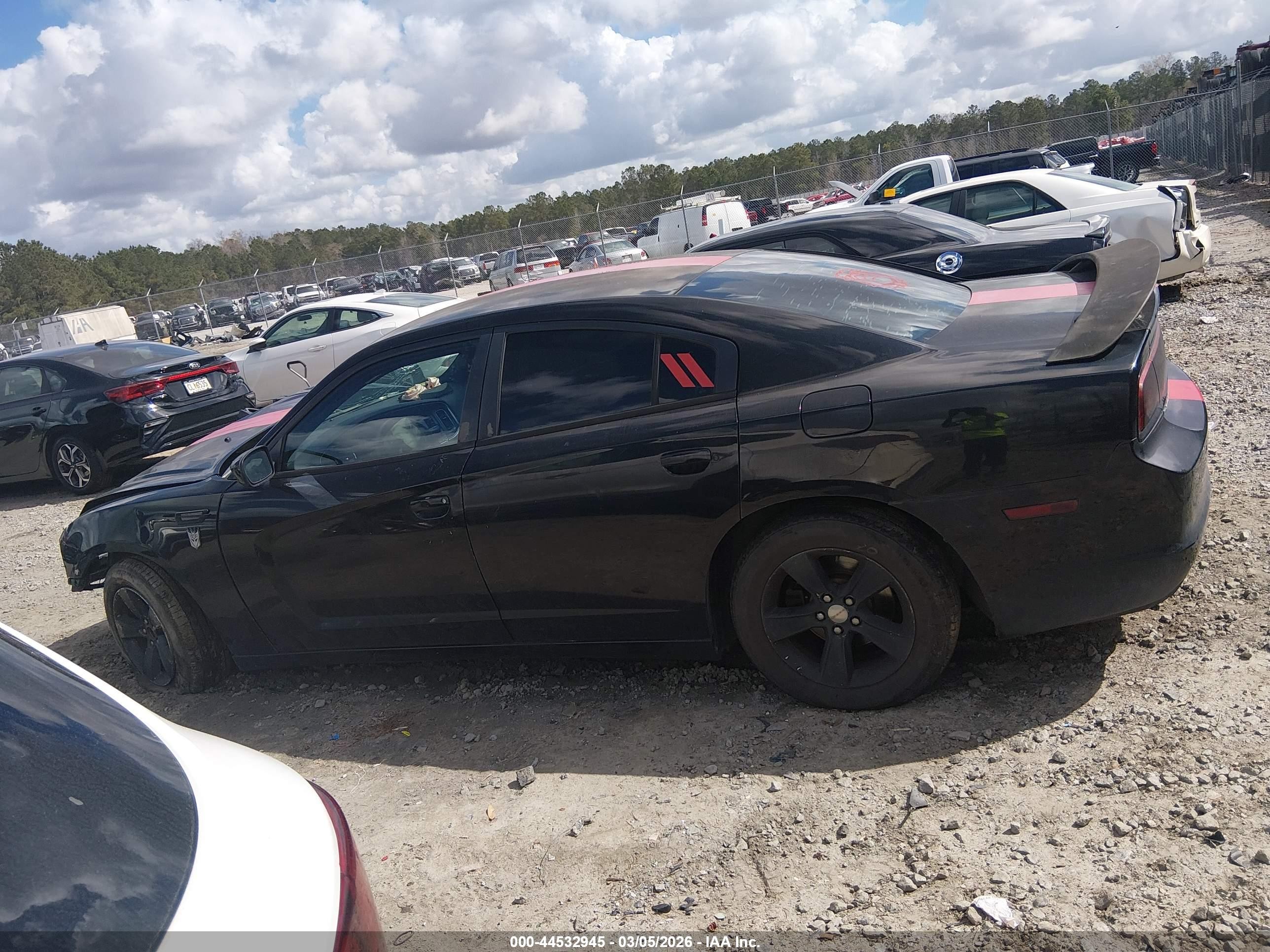 2013 Dodge Charger Se Black vin: 2C3CDXBGXDH539591