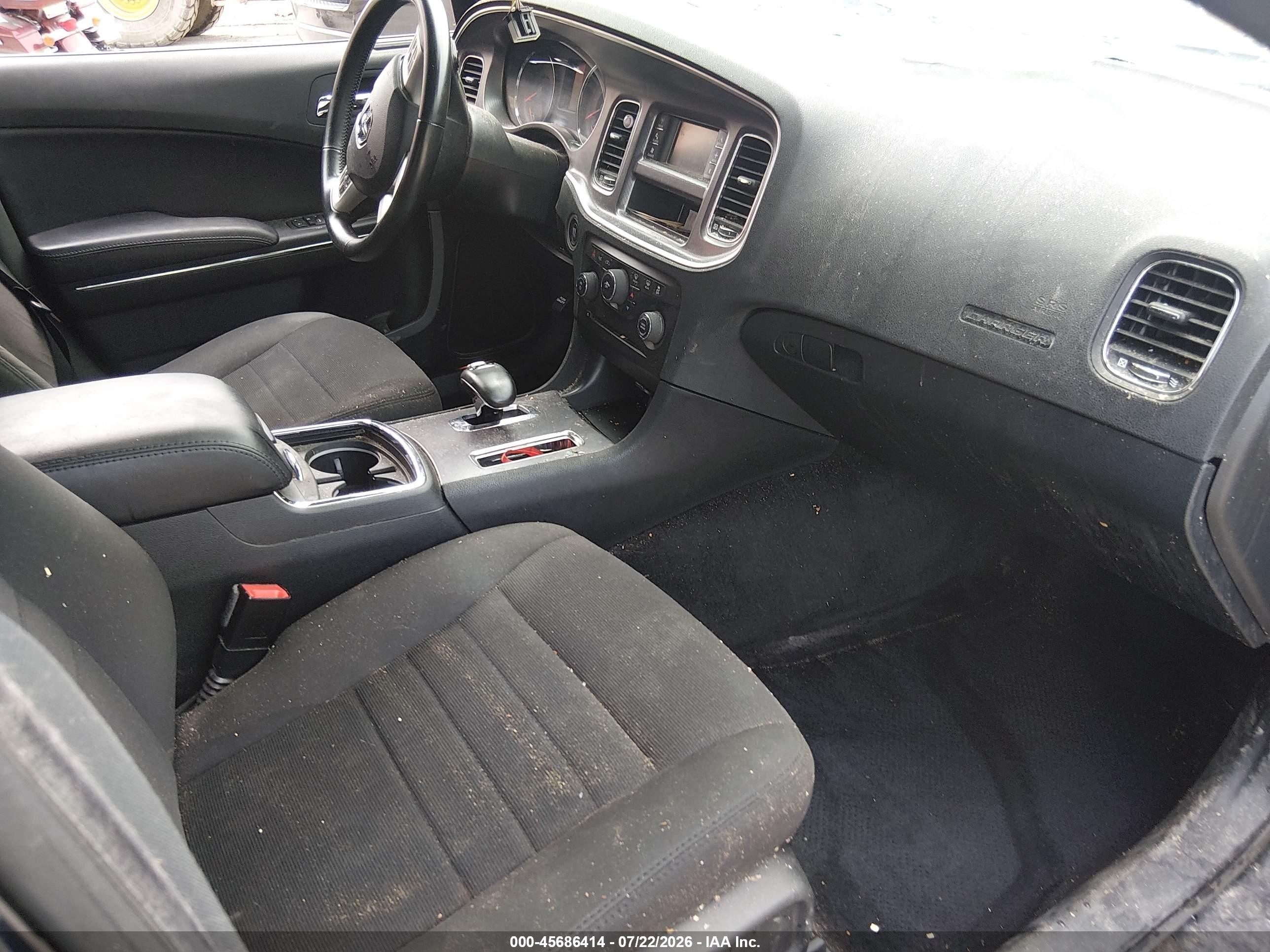 2013 Dodge Charger Se Black vin: 2C3CDXBGXDH568394