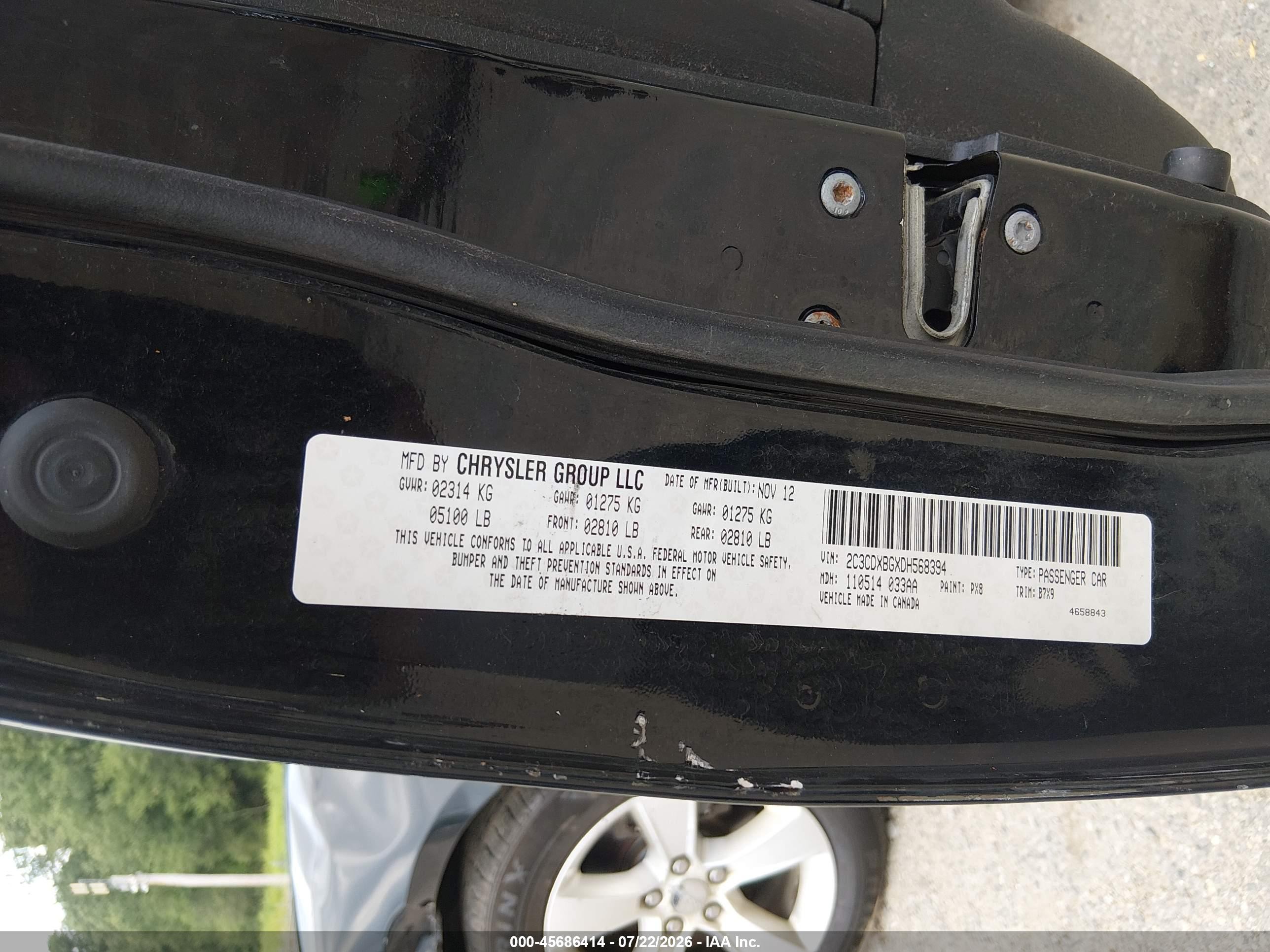 2013 Dodge Charger Se Black vin: 2C3CDXBGXDH568394
