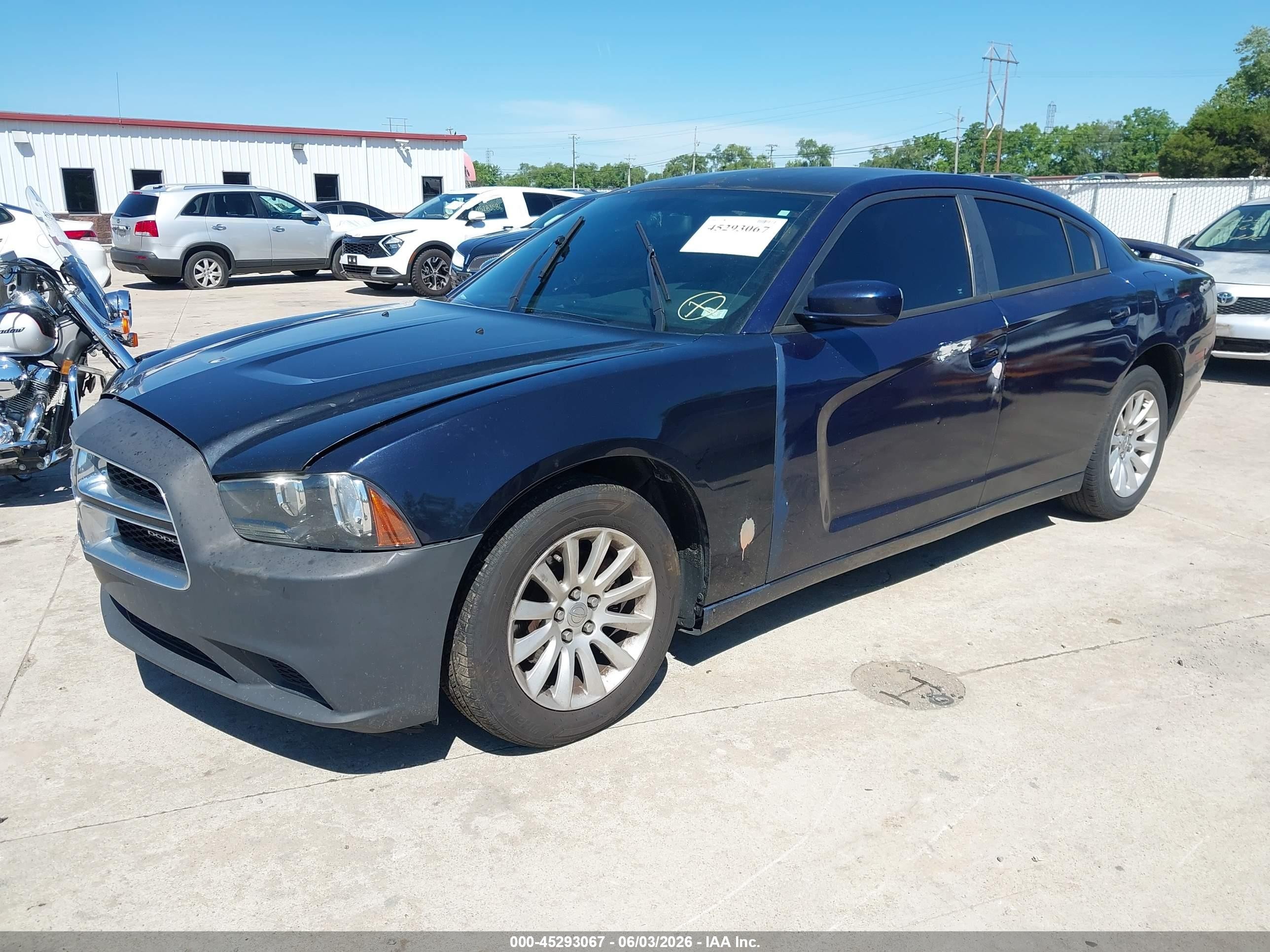 2013 Dodge Charger Se Blue vin: 2C3CDXBGXDH591691