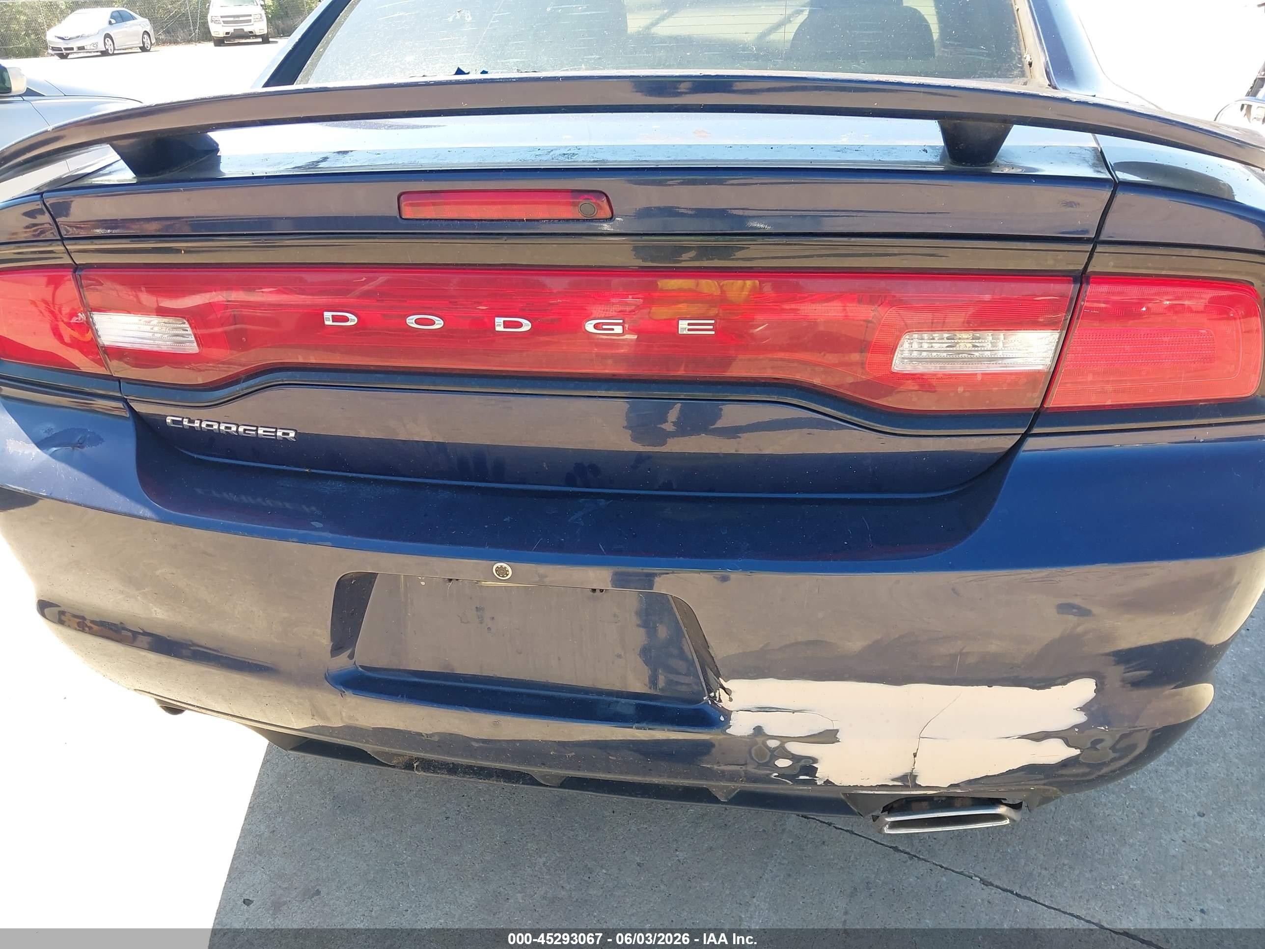 2013 Dodge Charger Se Blue vin: 2C3CDXBGXDH591691