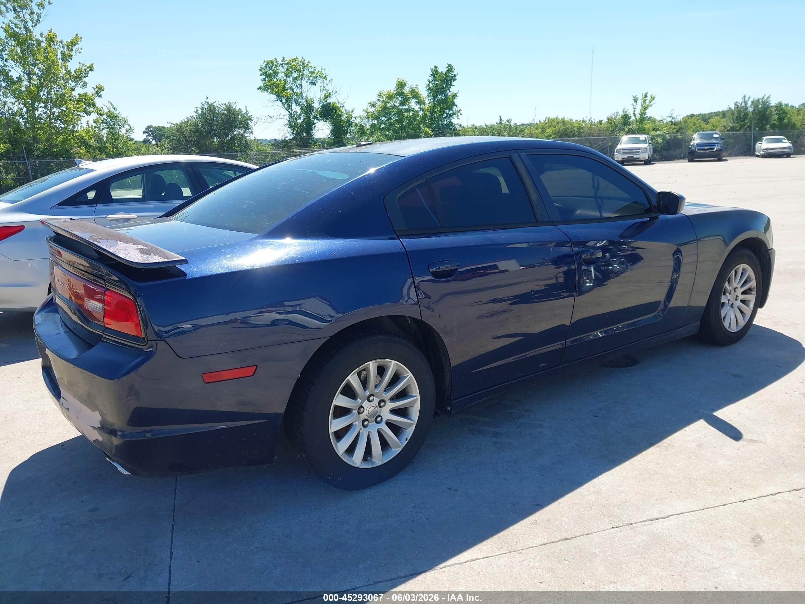 2013 Dodge Charger Se Blue vin: 2C3CDXBGXDH591691