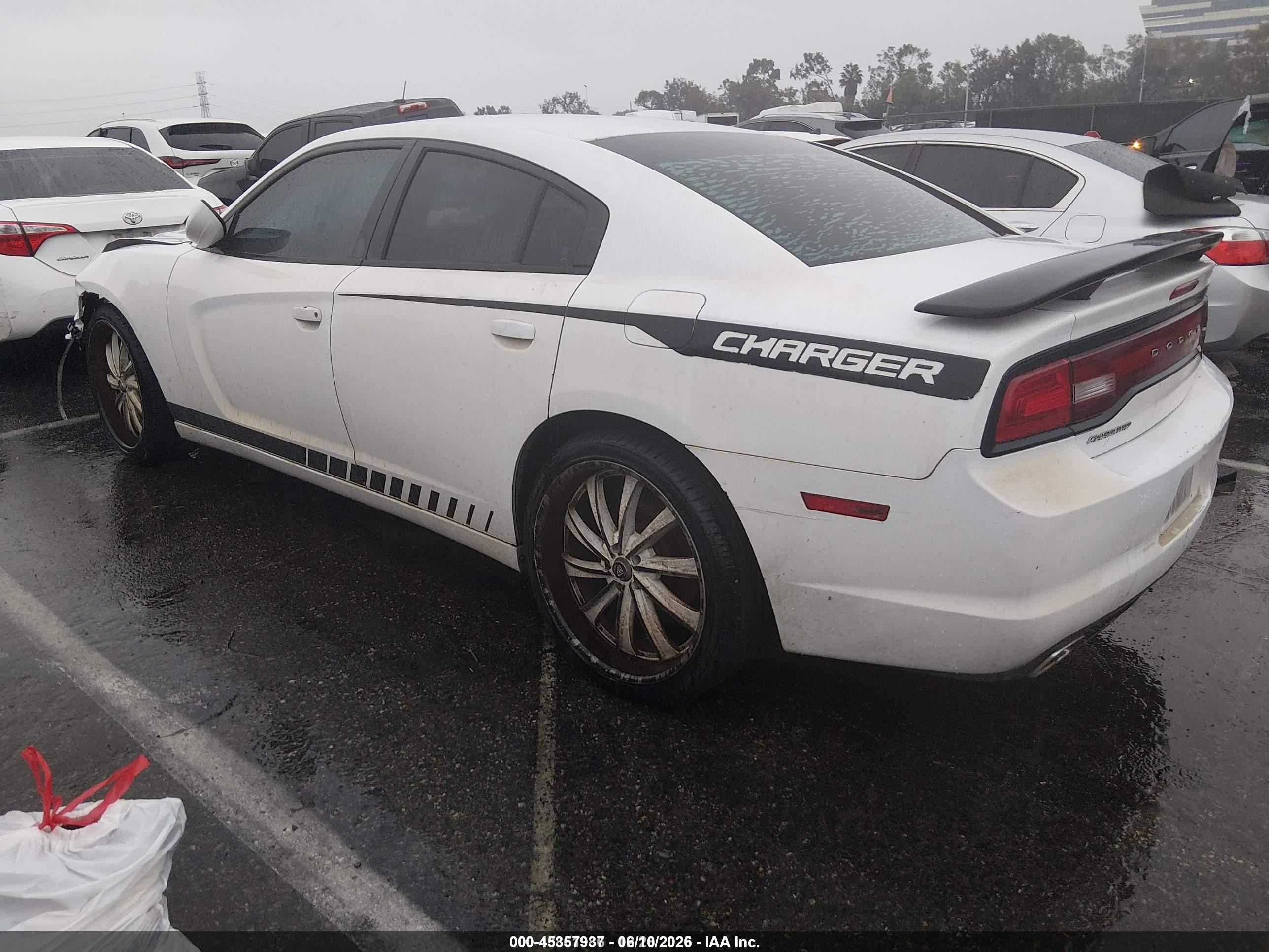 2013 Dodge Charger Se White vin: 2C3CDXBGXDH610014