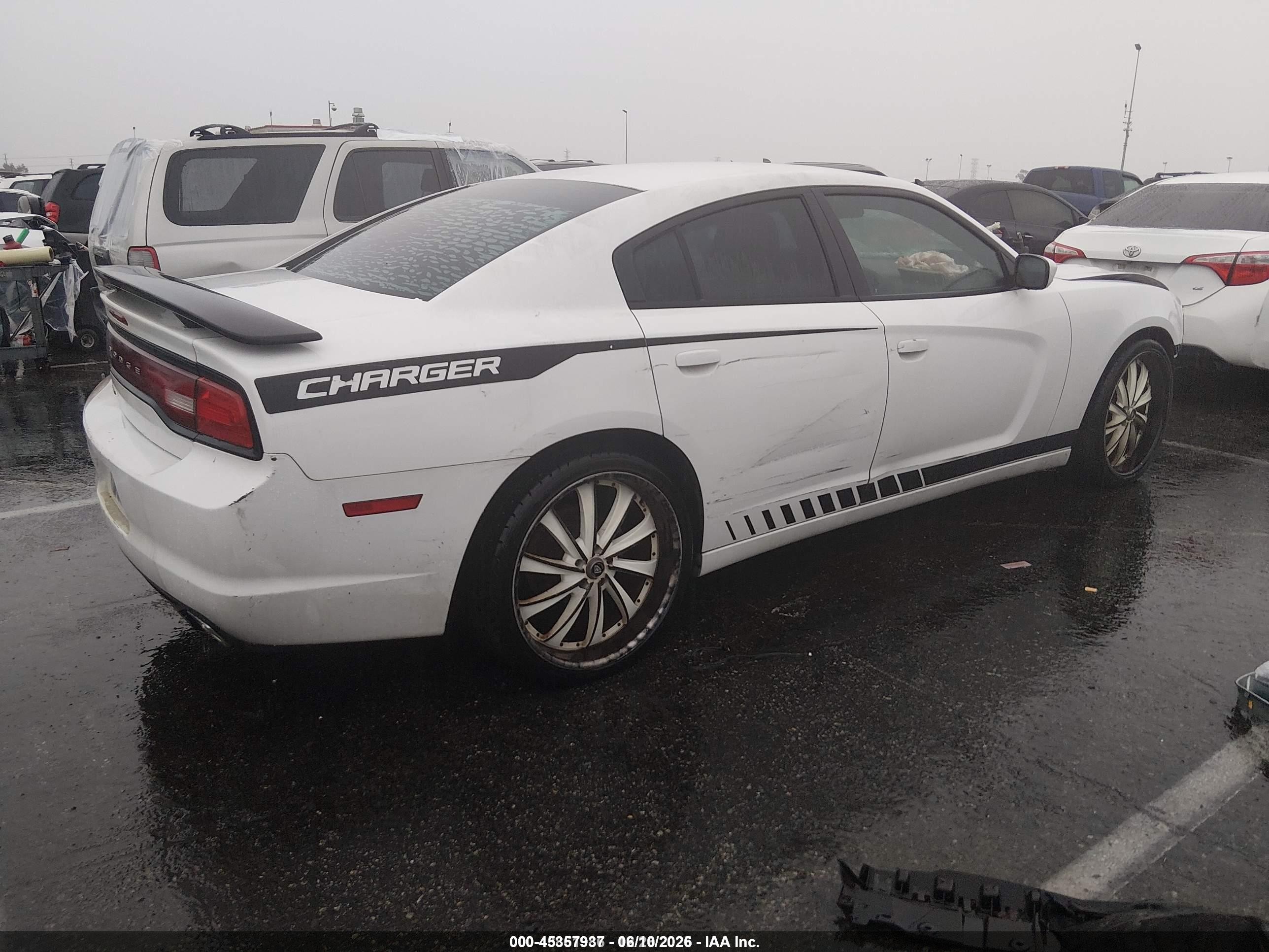 2013 Dodge Charger Se White vin: 2C3CDXBGXDH610014