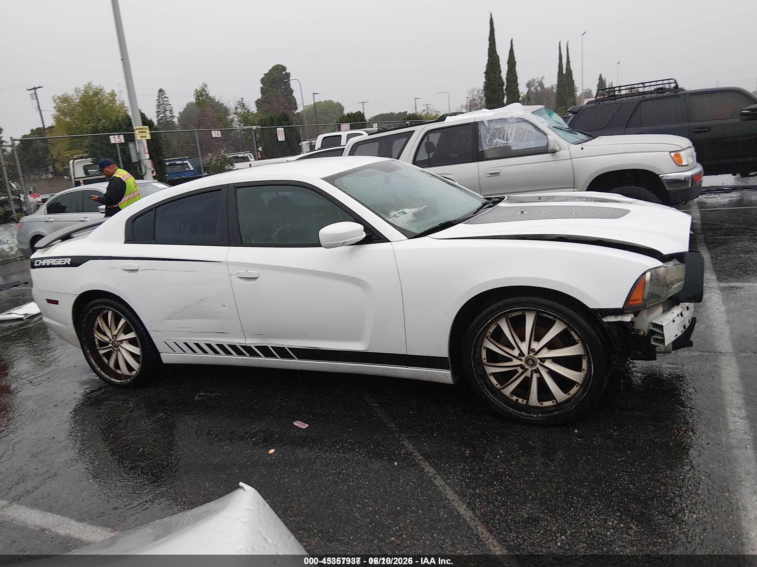 2013 Dodge Charger Se White vin: 2C3CDXBGXDH610014