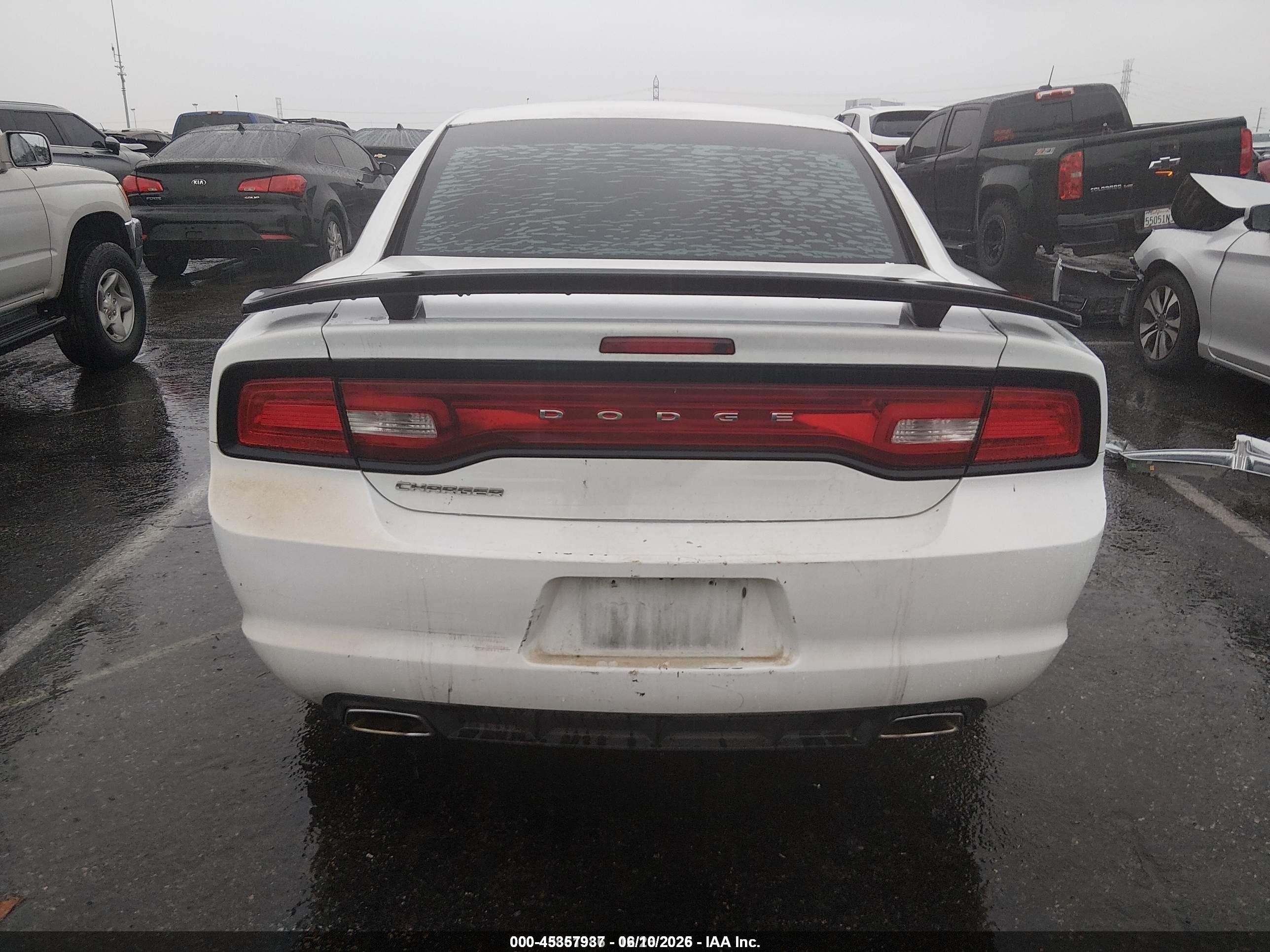 2013 Dodge Charger Se White vin: 2C3CDXBGXDH610014
