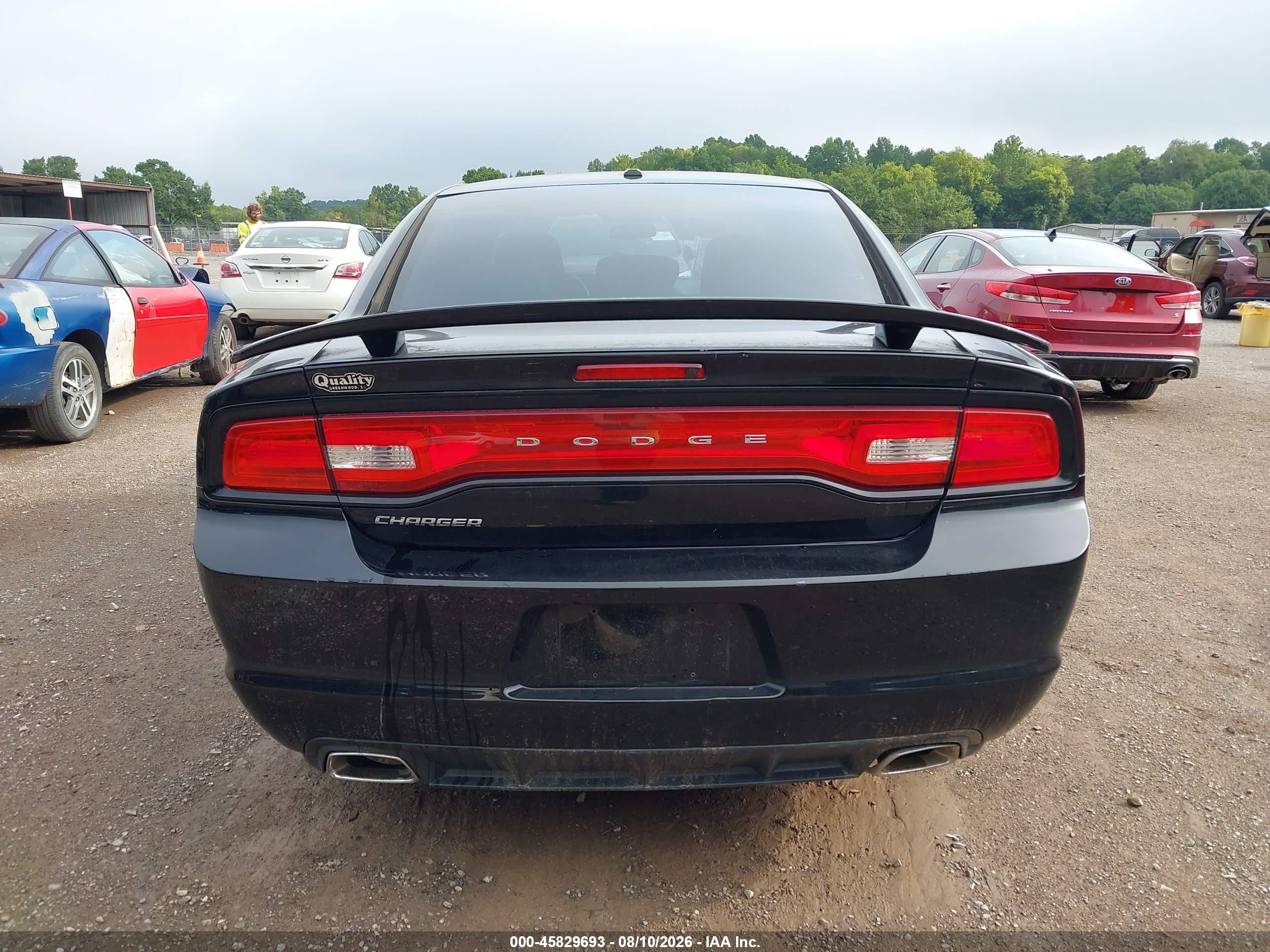 2013 Dodge Charger Se Black vin: 2C3CDXBGXDH655132