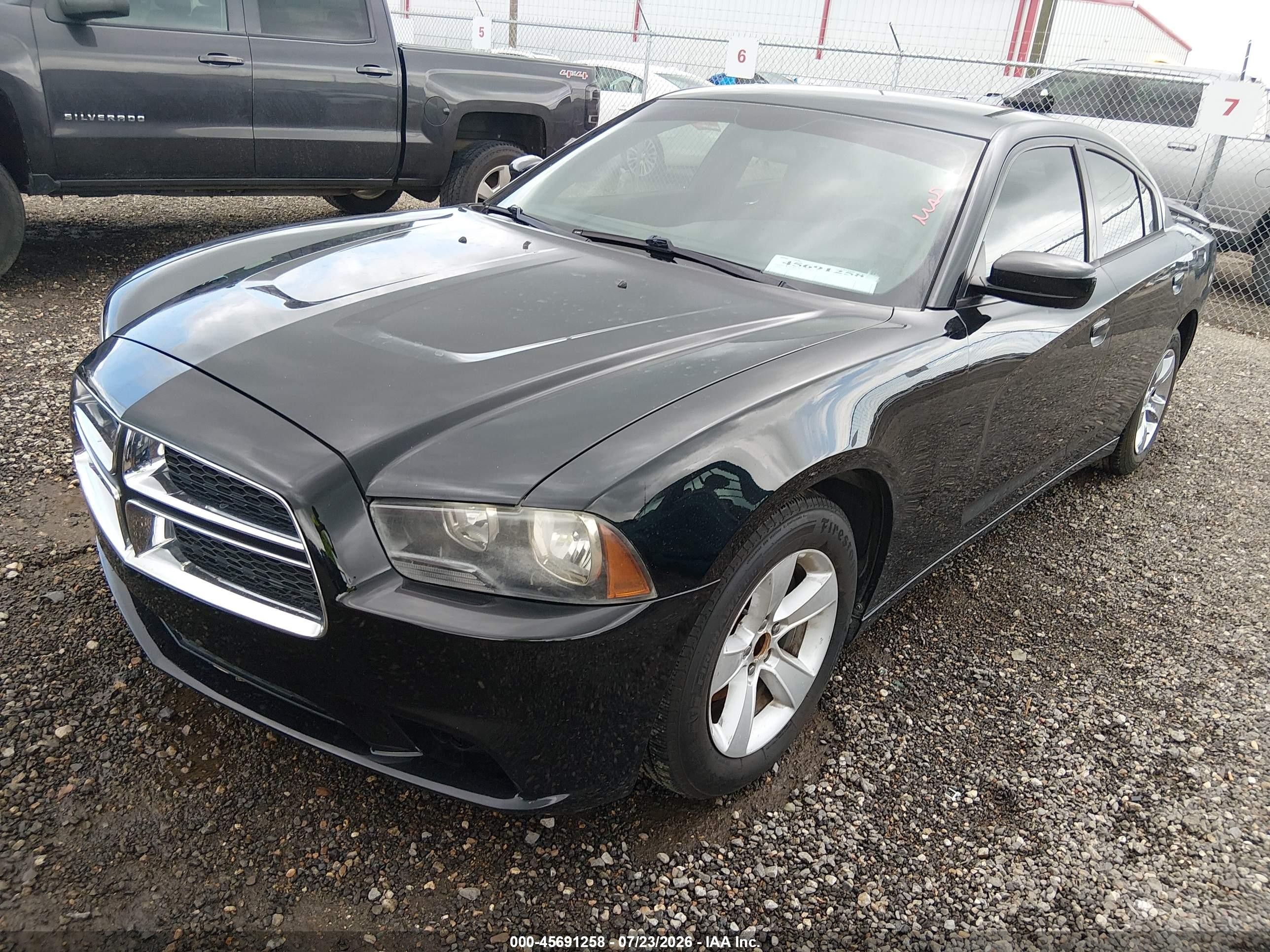 2013 Dodge Charger Se Black vin: 2C3CDXBGXDH706645