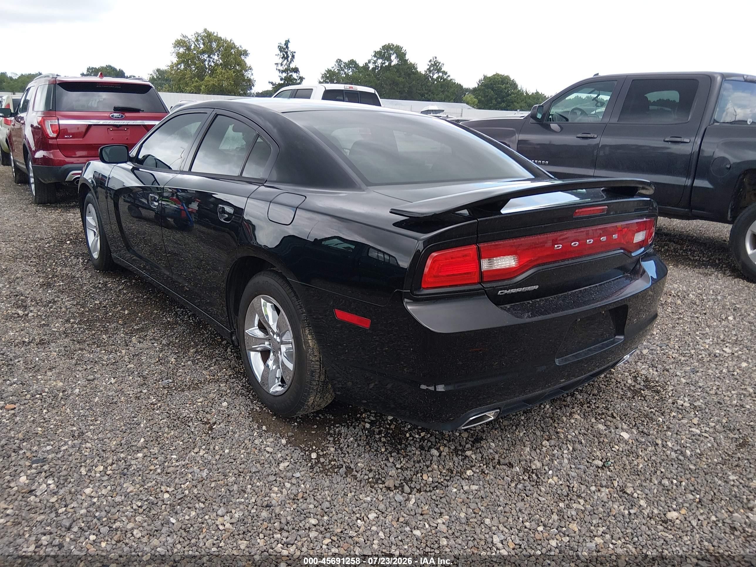 2013 Dodge Charger Se Black vin: 2C3CDXBGXDH706645