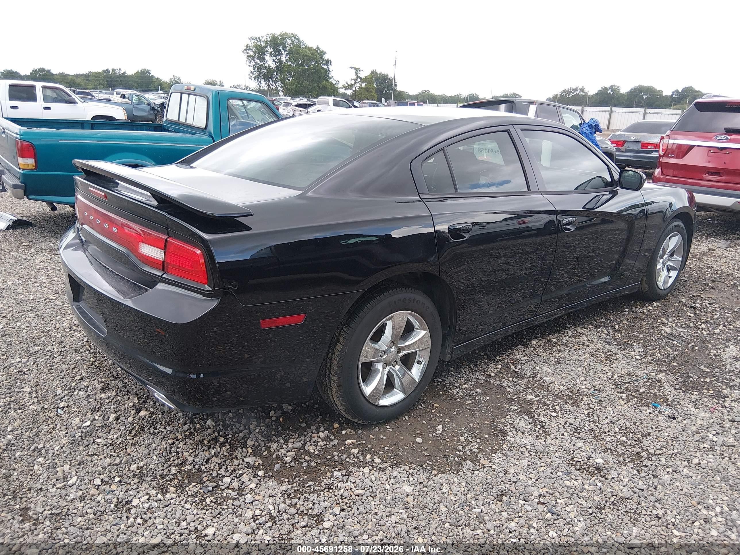 2013 Dodge Charger Se Black vin: 2C3CDXBGXDH706645