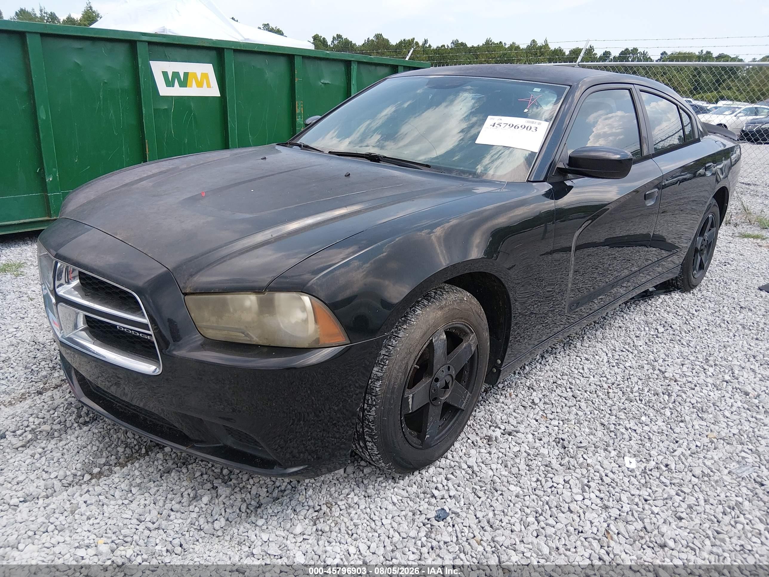2014 Dodge Charger Se Black vin: 2C3CDXBGXEH117208