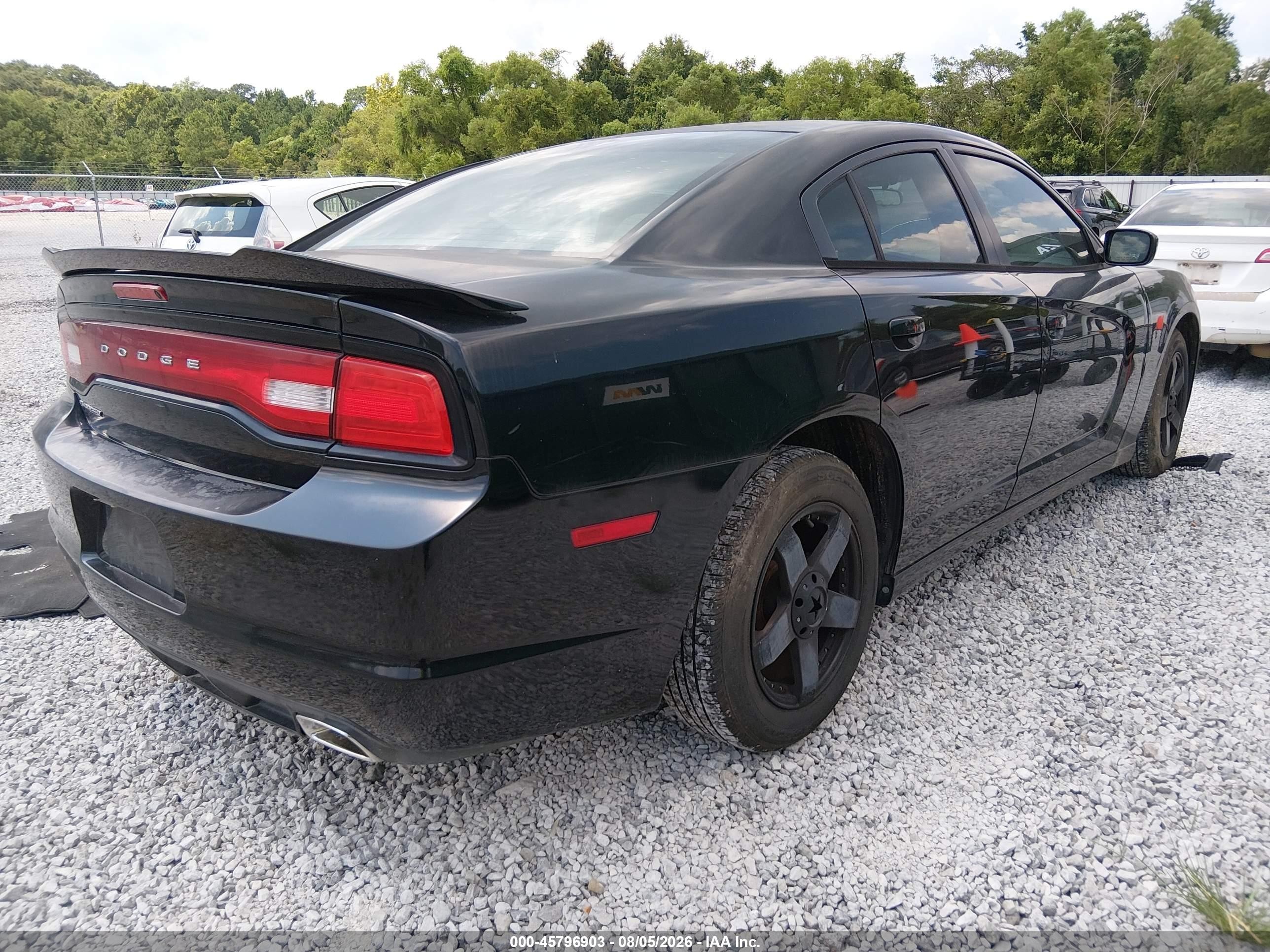 2014 Dodge Charger Se Black vin: 2C3CDXBGXEH117208