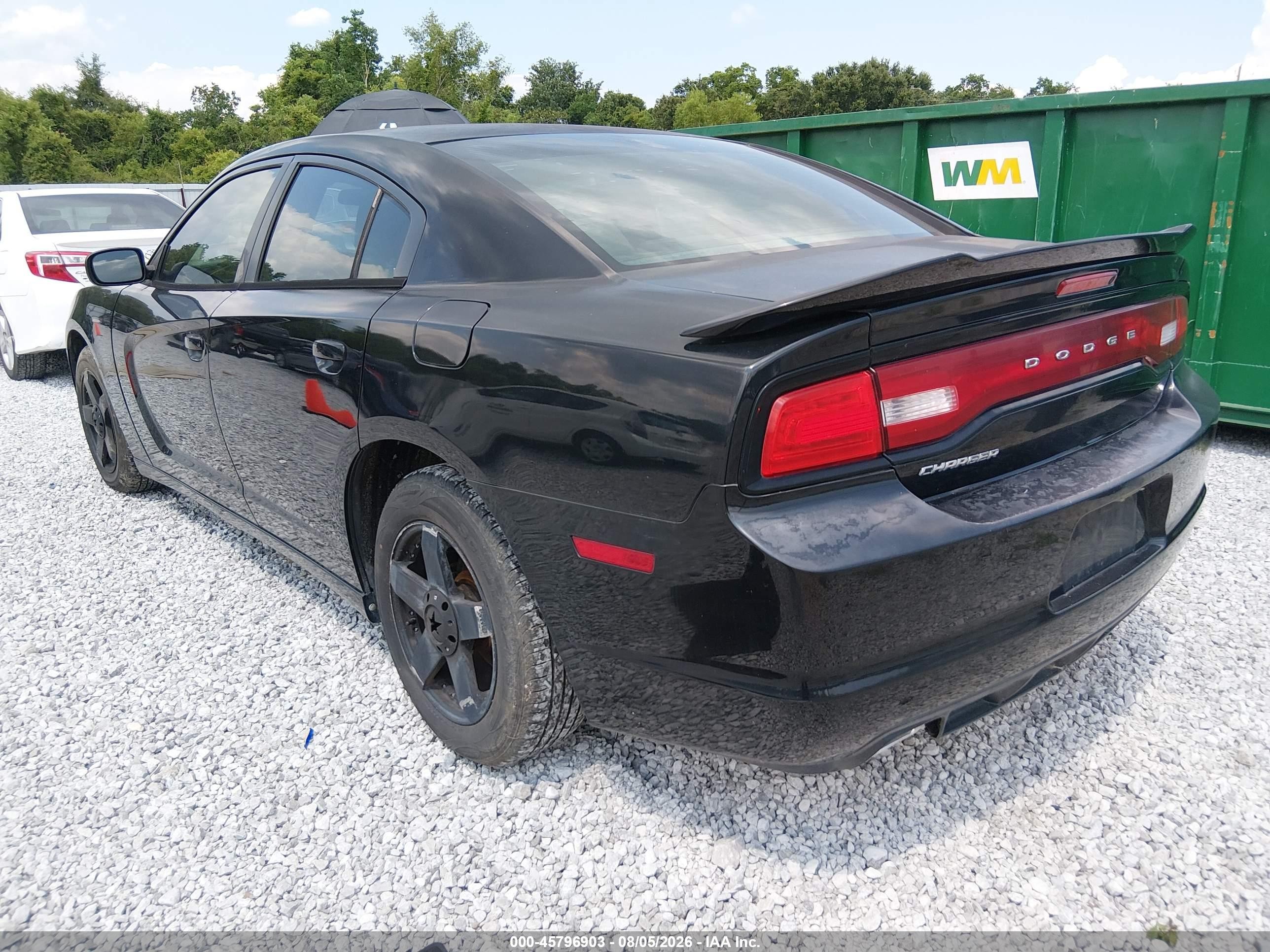 2014 Dodge Charger Se Black vin: 2C3CDXBGXEH117208