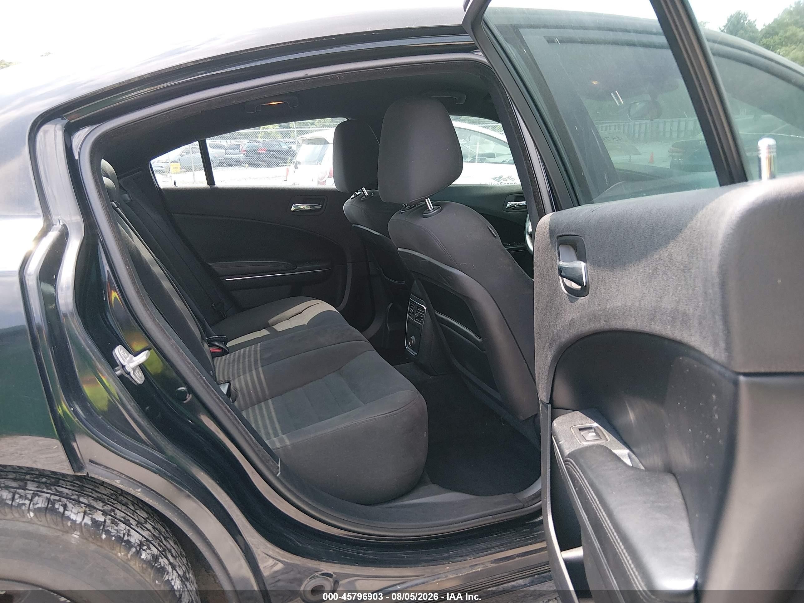 2014 Dodge Charger Se Black vin: 2C3CDXBGXEH117208