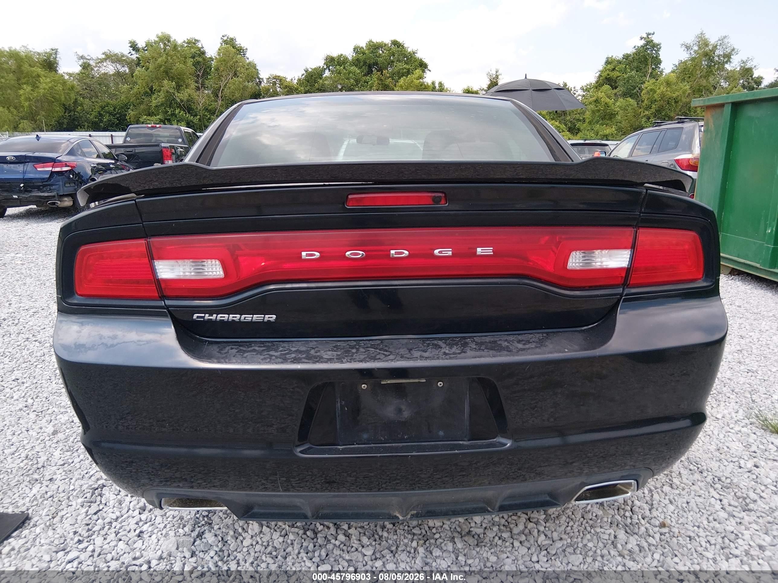 2014 Dodge Charger Se Black vin: 2C3CDXBGXEH117208