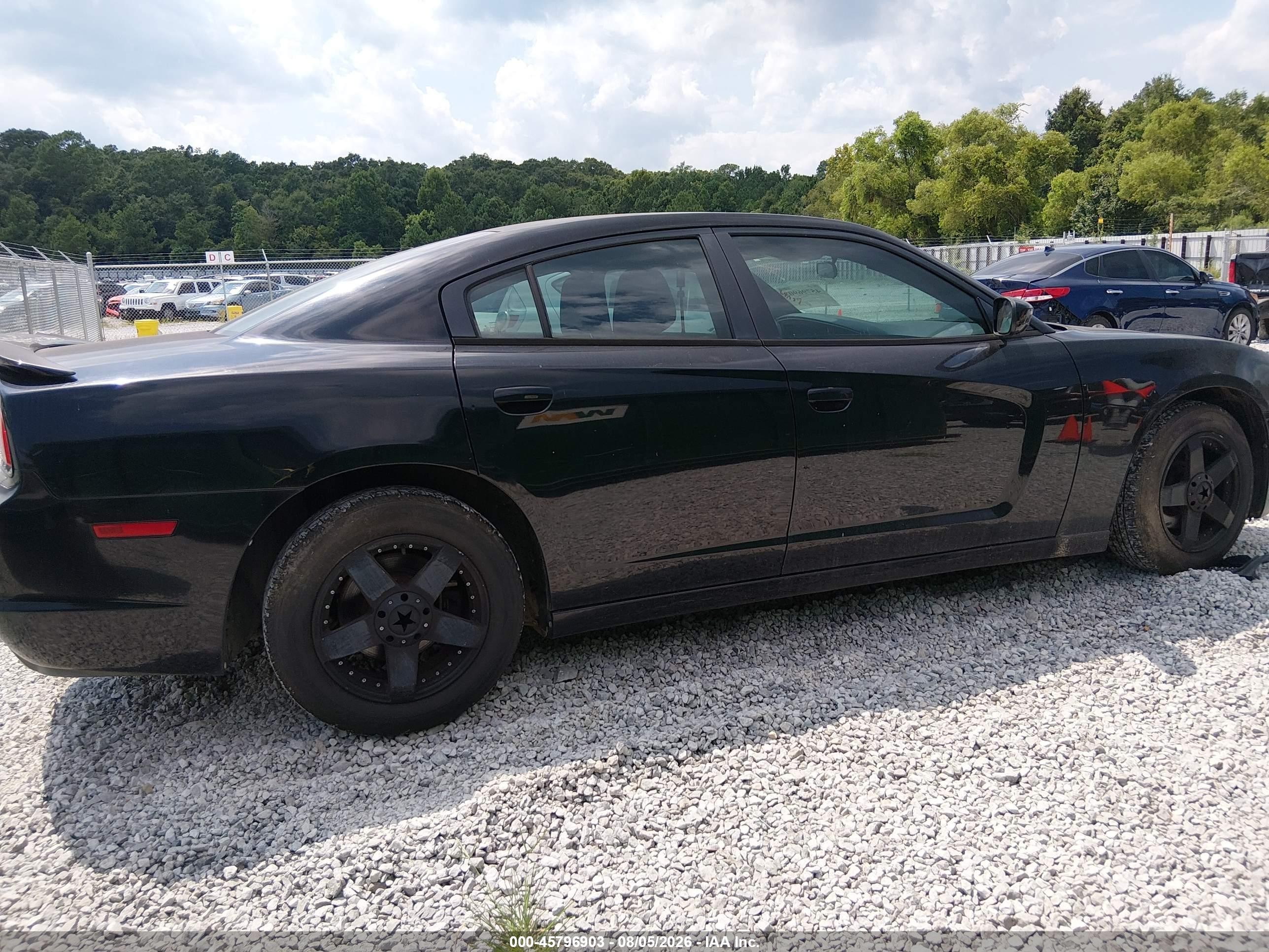 2014 Dodge Charger Se Black vin: 2C3CDXBGXEH117208