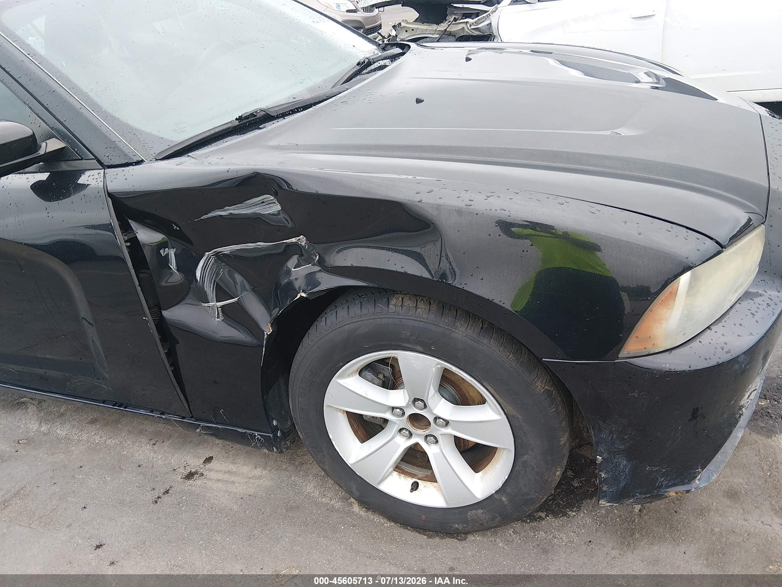 2014 Dodge Charger Se Black vin: 2C3CDXBGXEH130203