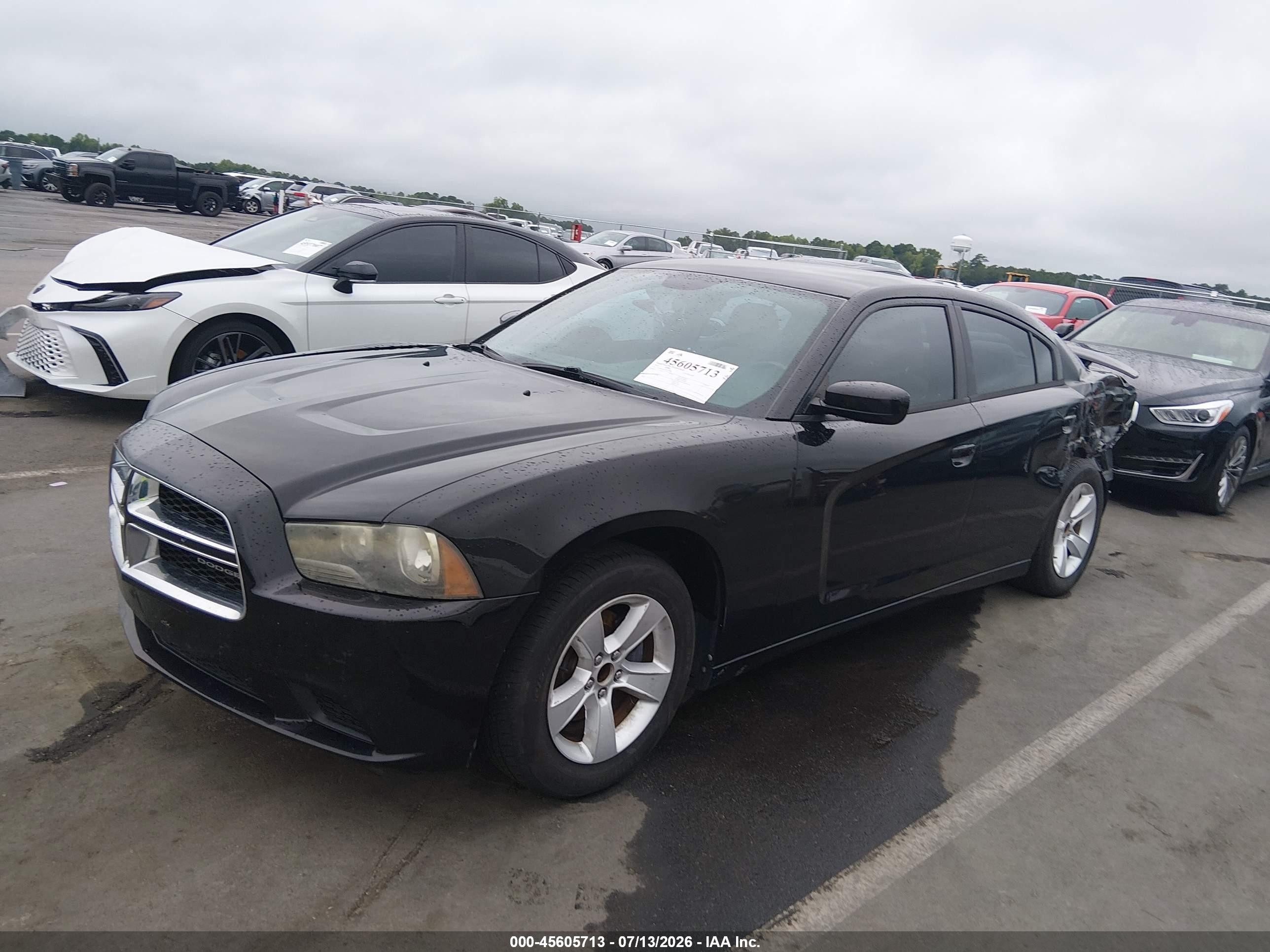 2014 Dodge Charger Se Black vin: 2C3CDXBGXEH130203
