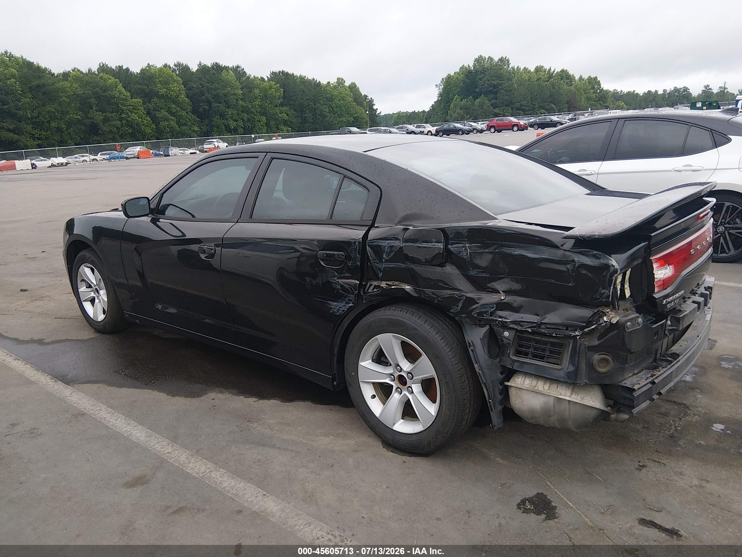 2014 Dodge Charger Se Black vin: 2C3CDXBGXEH130203