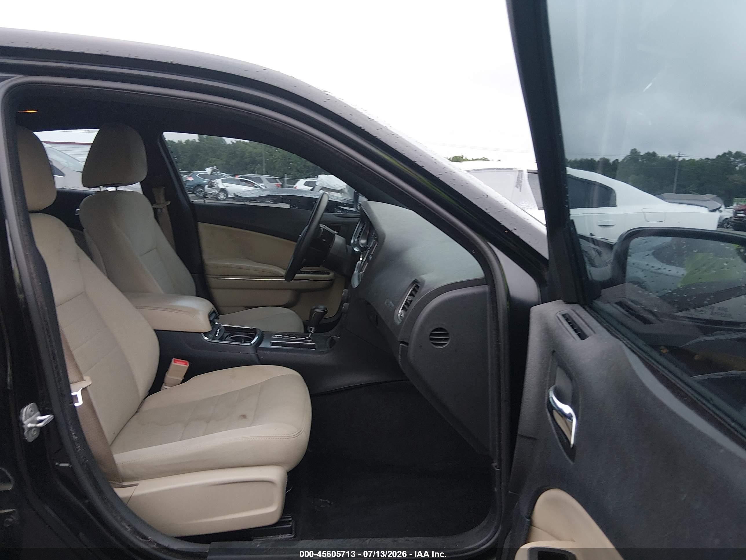 2014 Dodge Charger Se Black vin: 2C3CDXBGXEH130203