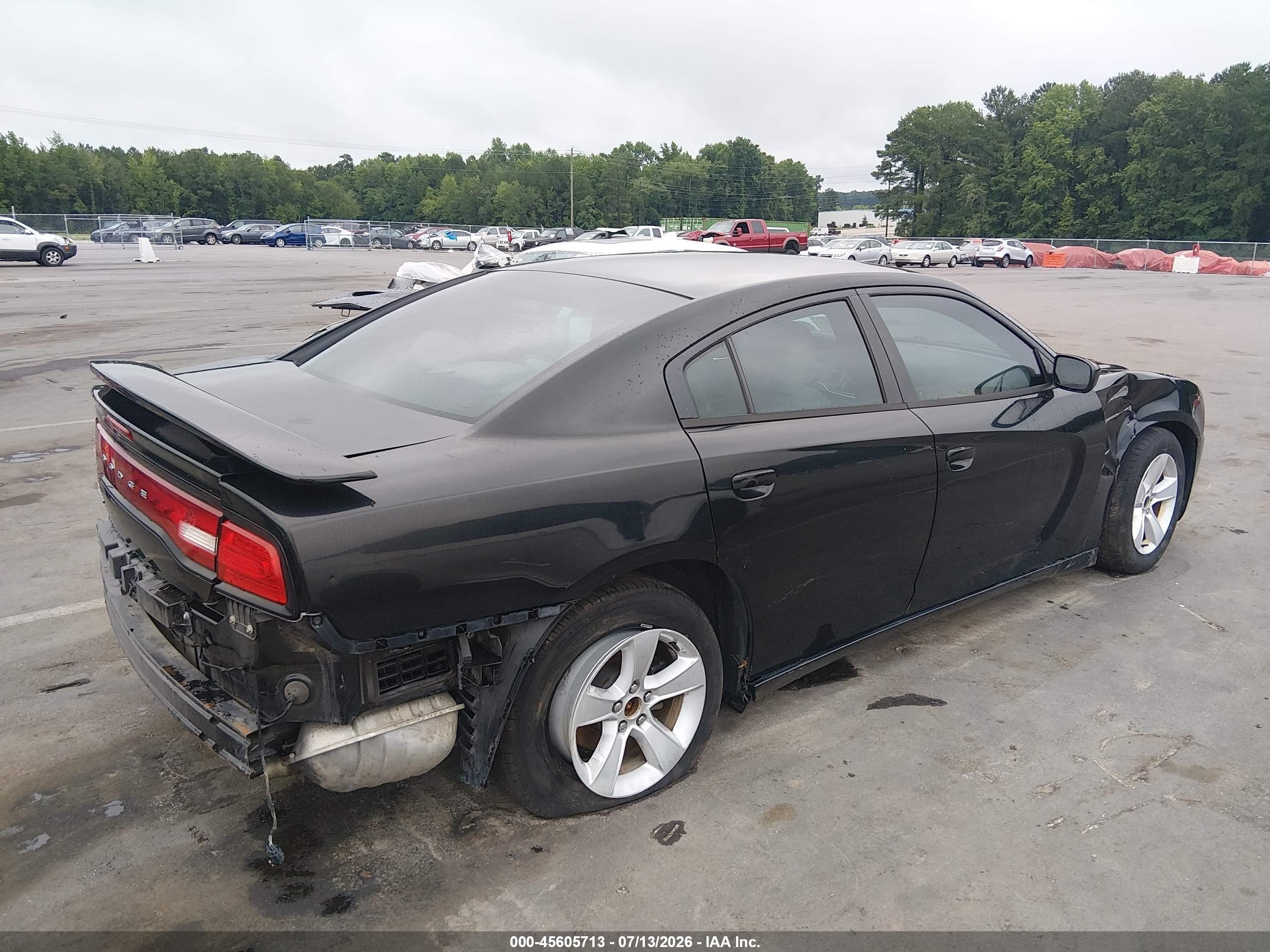 2014 Dodge Charger Se Black vin: 2C3CDXBGXEH130203
