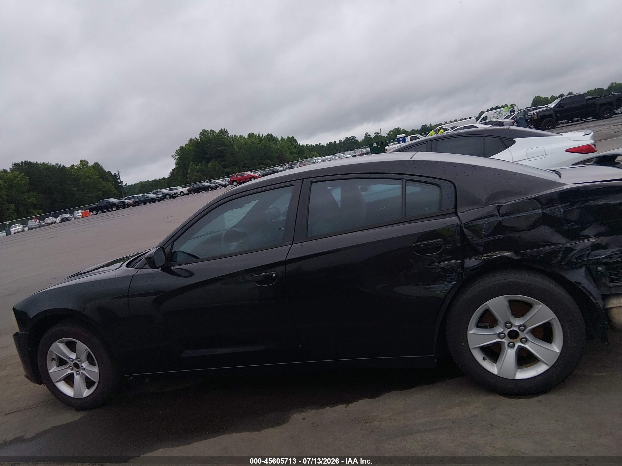 2014 Dodge Charger Se Black vin: 2C3CDXBGXEH130203