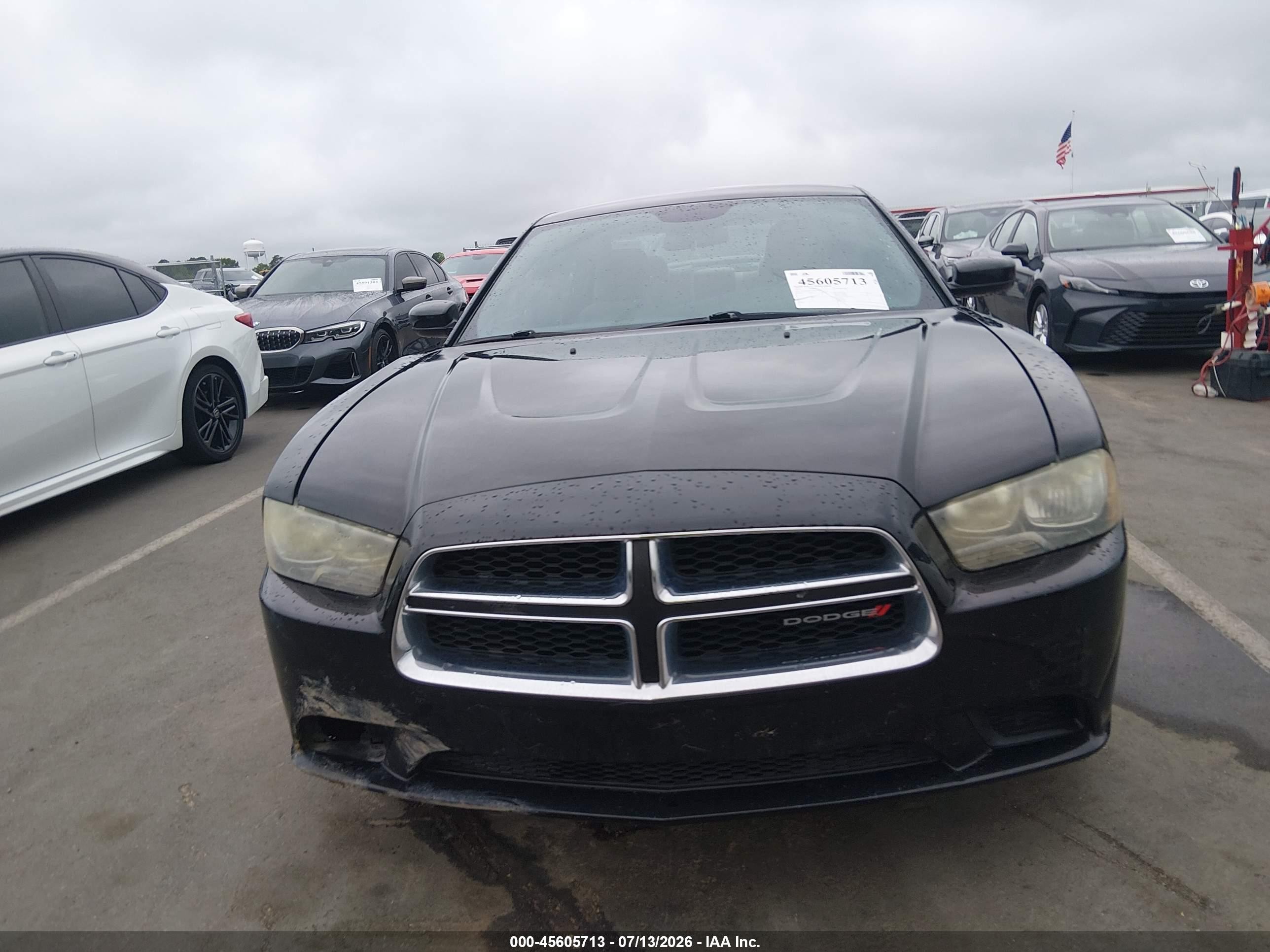 2014 Dodge Charger Se Black vin: 2C3CDXBGXEH130203