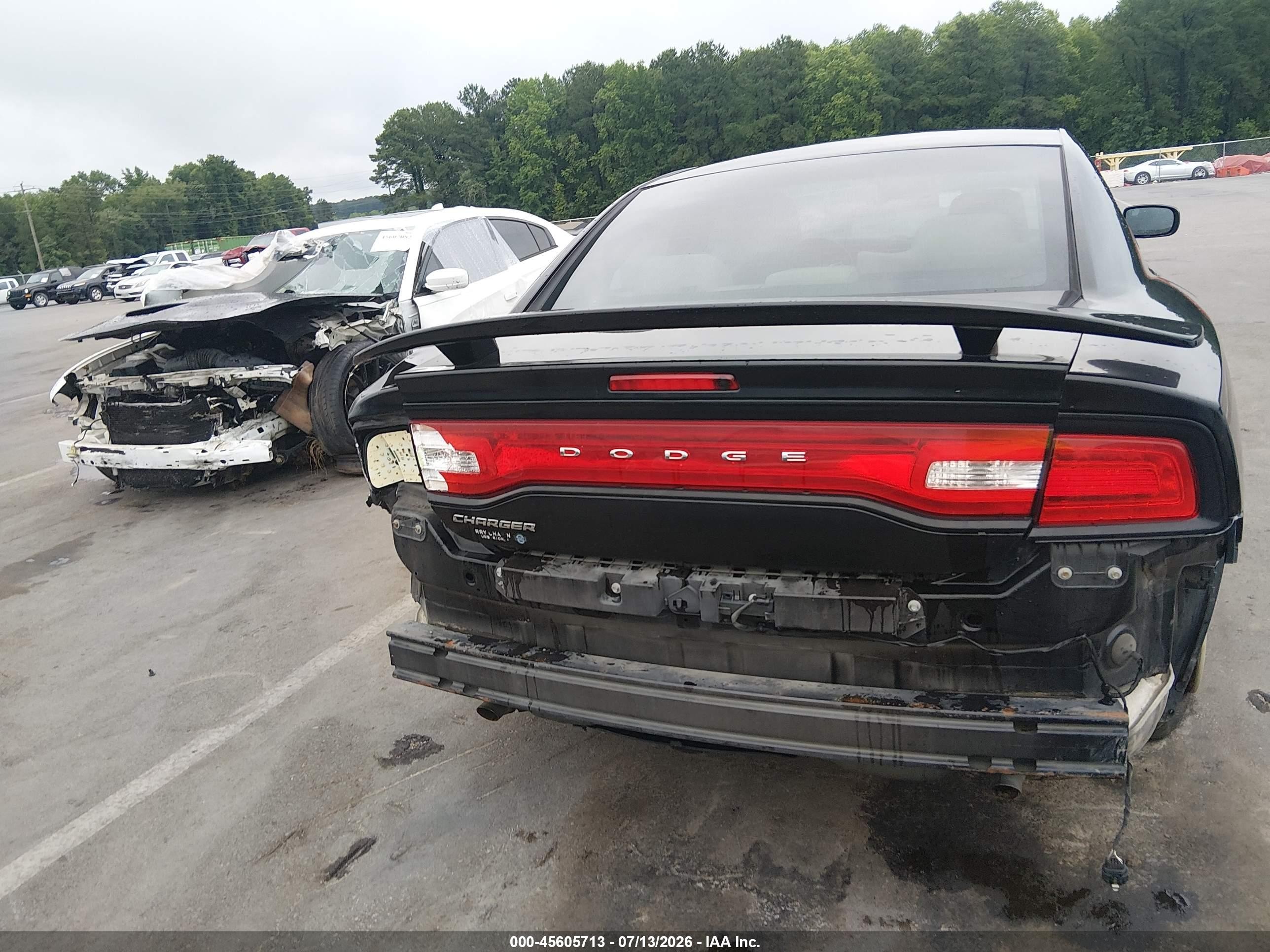 2014 Dodge Charger Se Black vin: 2C3CDXBGXEH130203