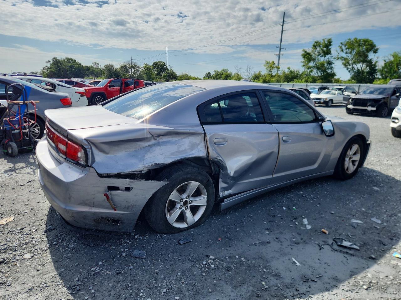 2014 Dodge Charger Se Silver vin: 2C3CDXBGXEH168403