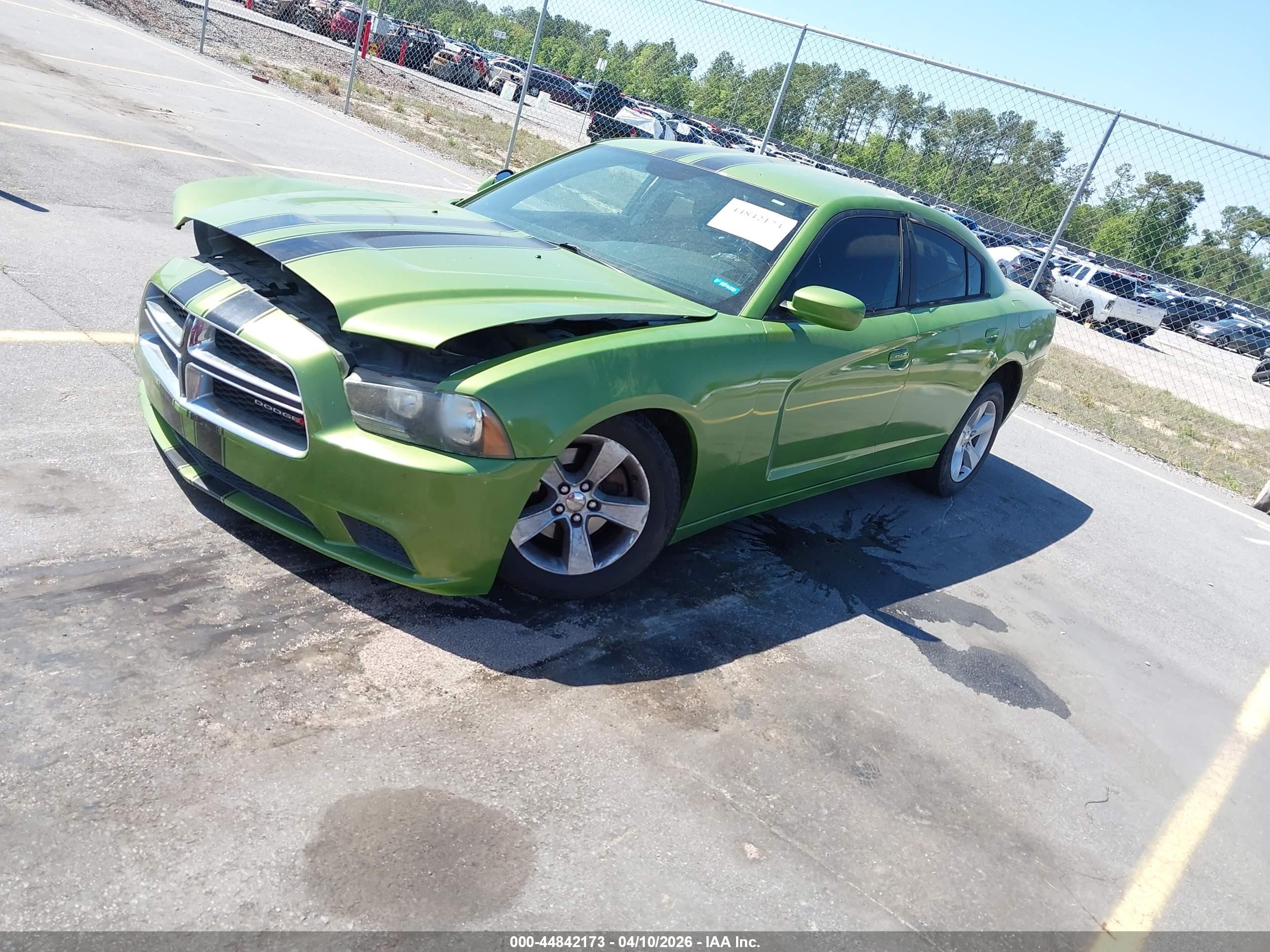 2014 Dodge Charger Se Green vin: 2C3CDXBGXEH170491